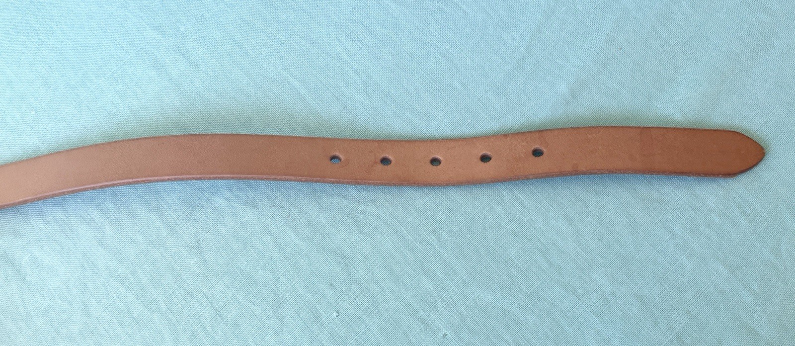 Tanner Goods Ret$115 1” Skinny Standard Leather Belt 34 Natural Gunmetal Black