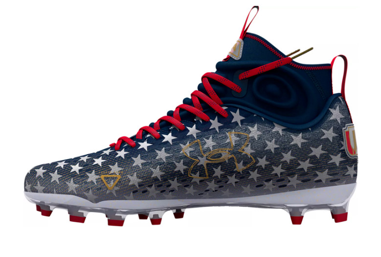 Under Armour Spotlight Lux LE MC USA Americana Football Cleats Men’s Sizes NEW