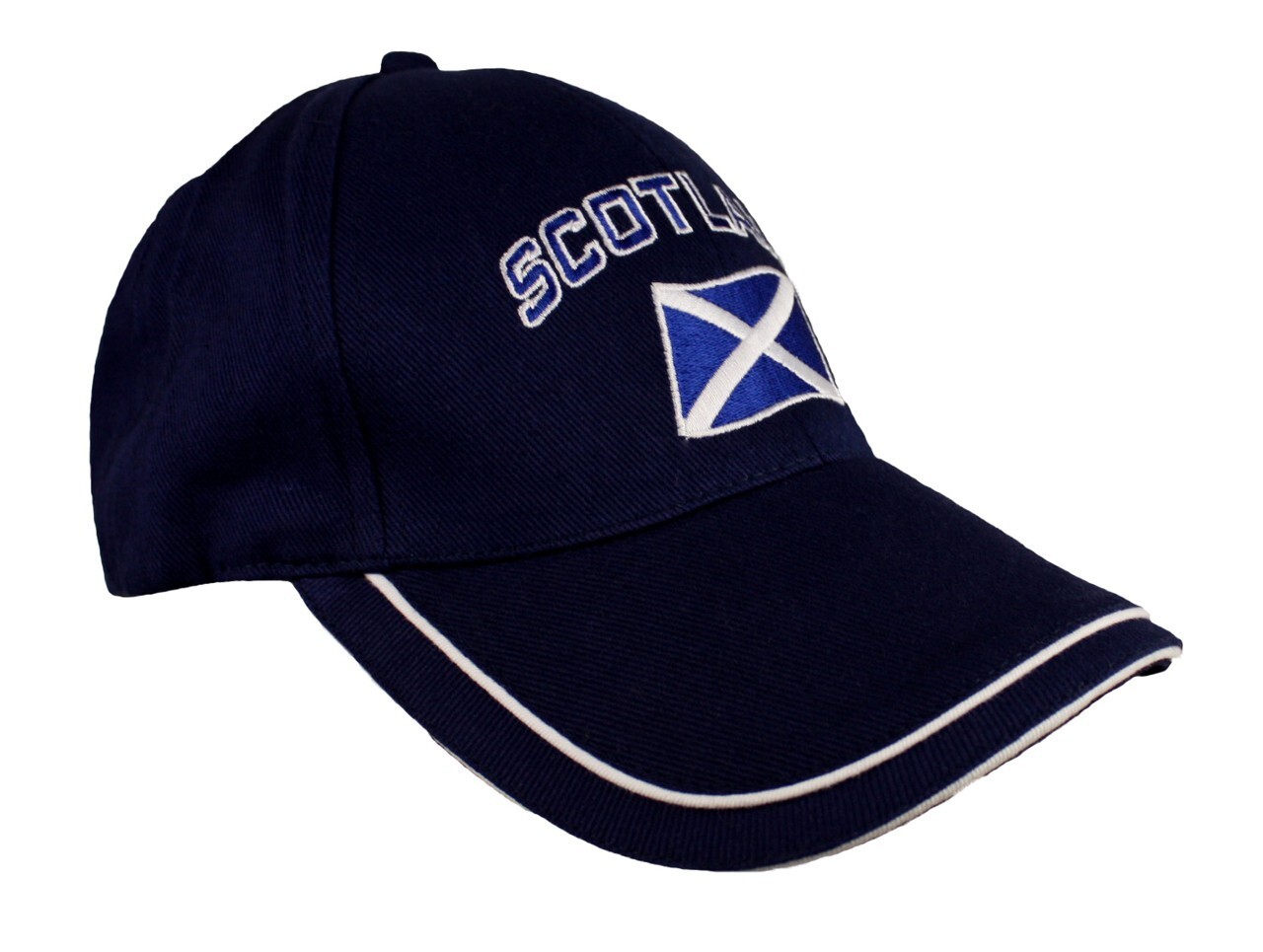 Scotland Curved Flag Baseball Cap Navy