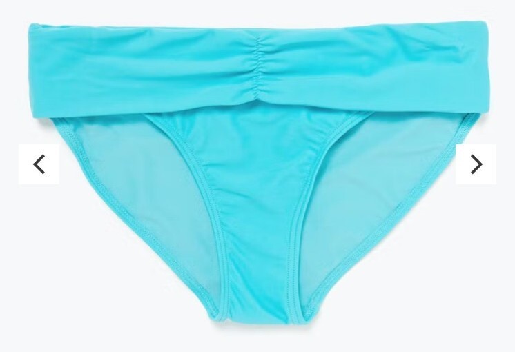 Matalan Turquoise Fold over Bikini Bottoms Size 18 Bnwt