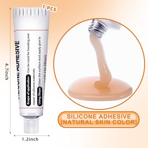 Pcs Silicone Adhesive Glue for Skin Doll Repair Flesh Color Soft Adhesive 1
