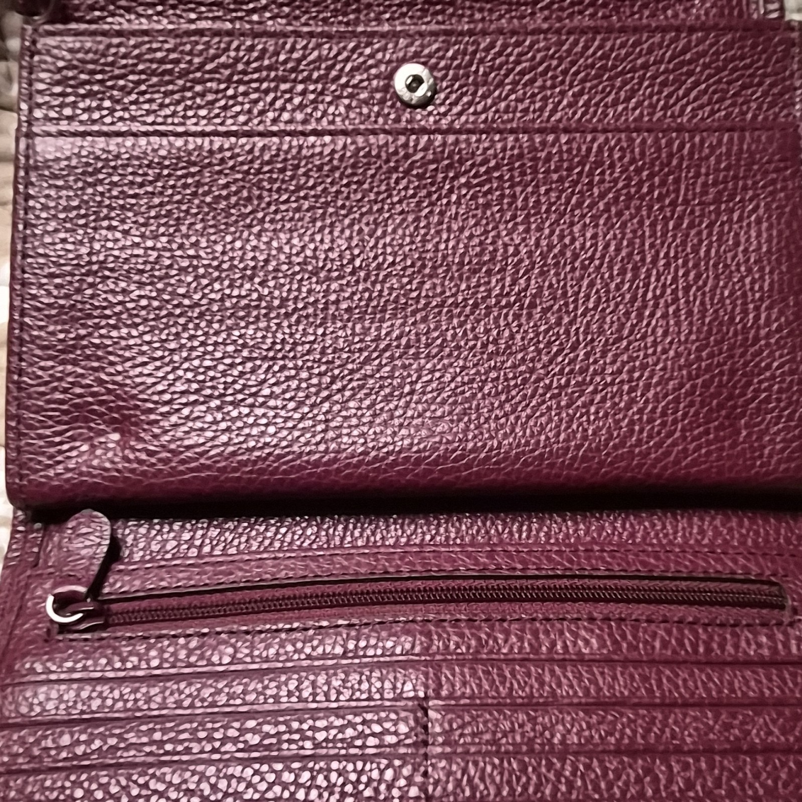 BRIGHTON FERRARA MAROON AUDREY HANDBAG w/ matching wallet