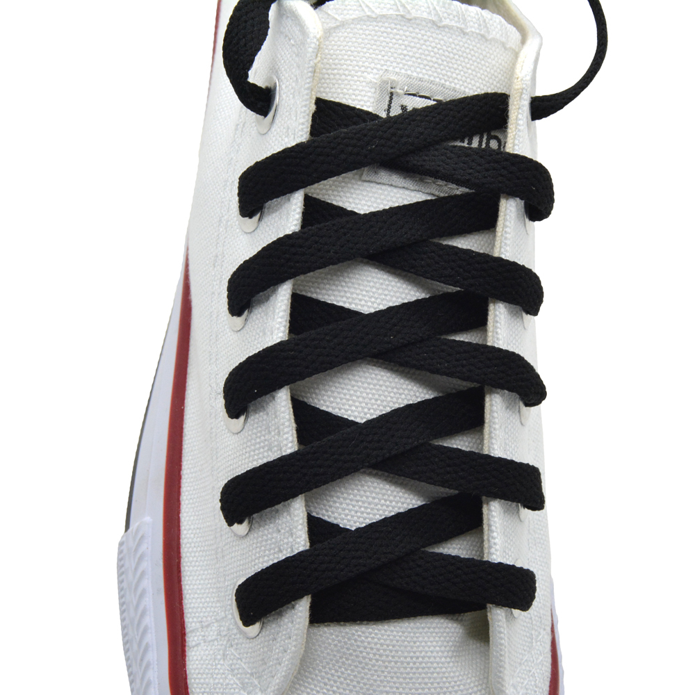 Flat 27,36,45,54,63″ Athletic “Black” Sneaker Strings Shoelace 1,2,4,6,12 Pairs