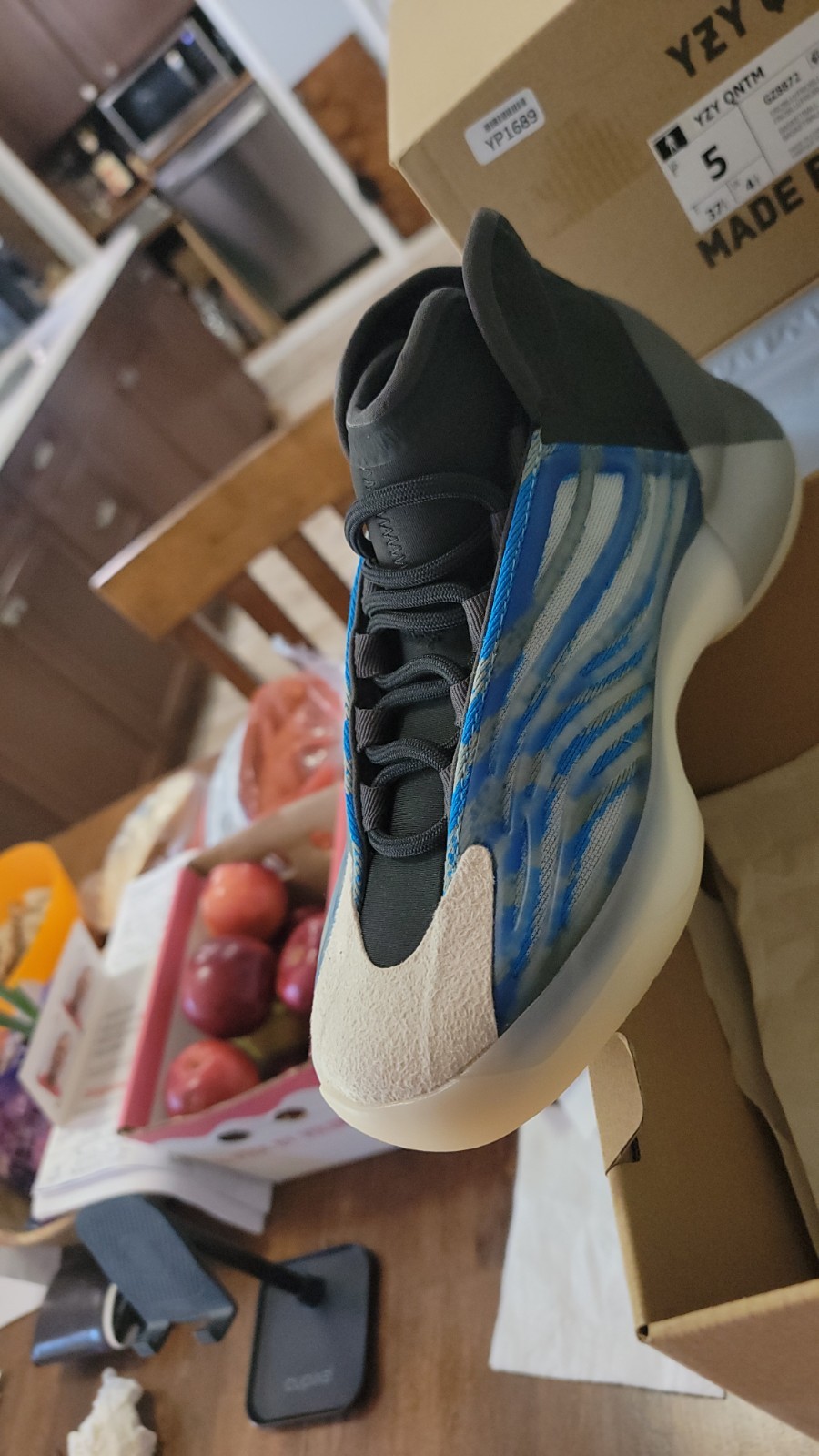Adidas Yeezy Quantum ‘Frozen Blue’ GZ8872 New Size 5