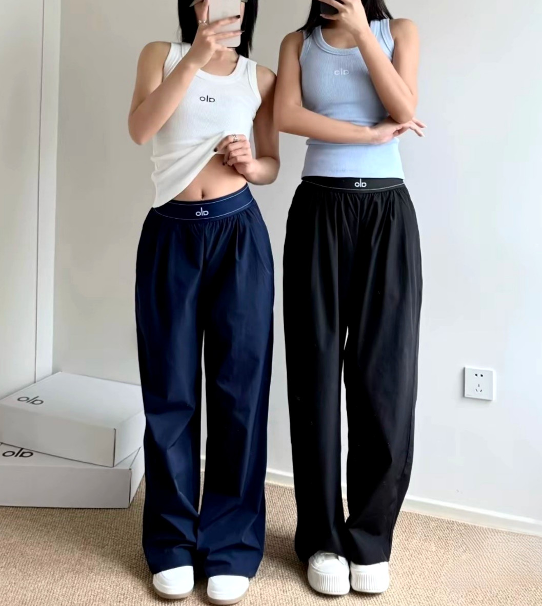 2026 Sports Yoga Pants Women High Waist Casual Straight Leg Pants Comfort