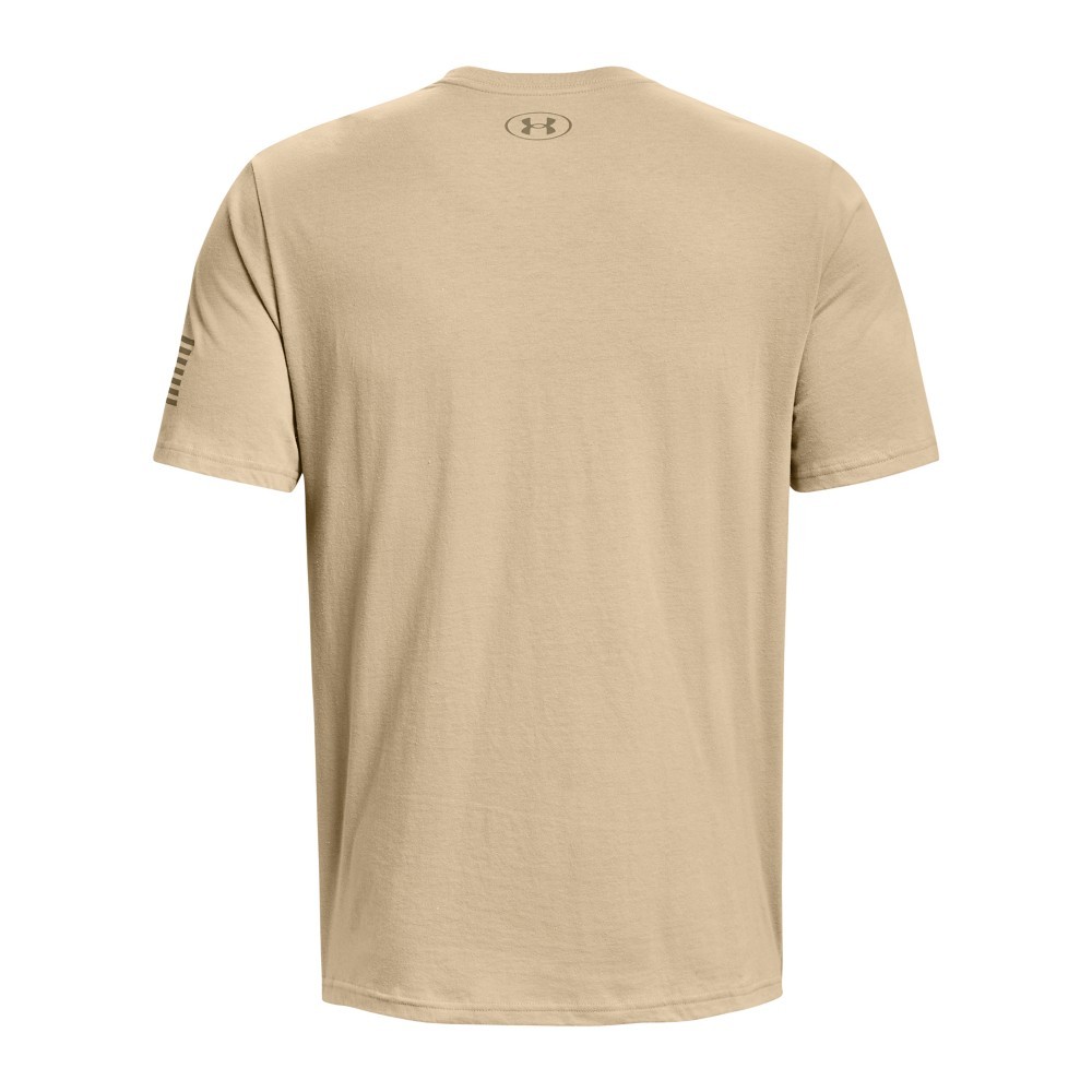 Under Armour 1370811 Men’s UA Freedom Logo T-Shirt, Sand/Federal Tan, 2X-Large
