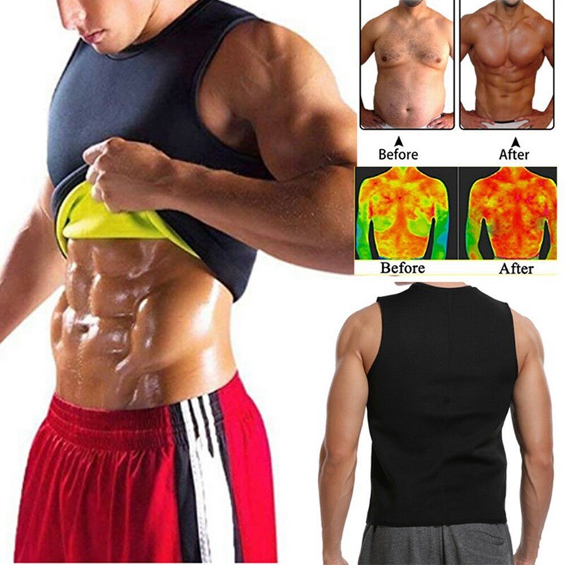 Men’s Body Shaper Vest For Slimming Tummy Waist lose Weight Compression Shirt US