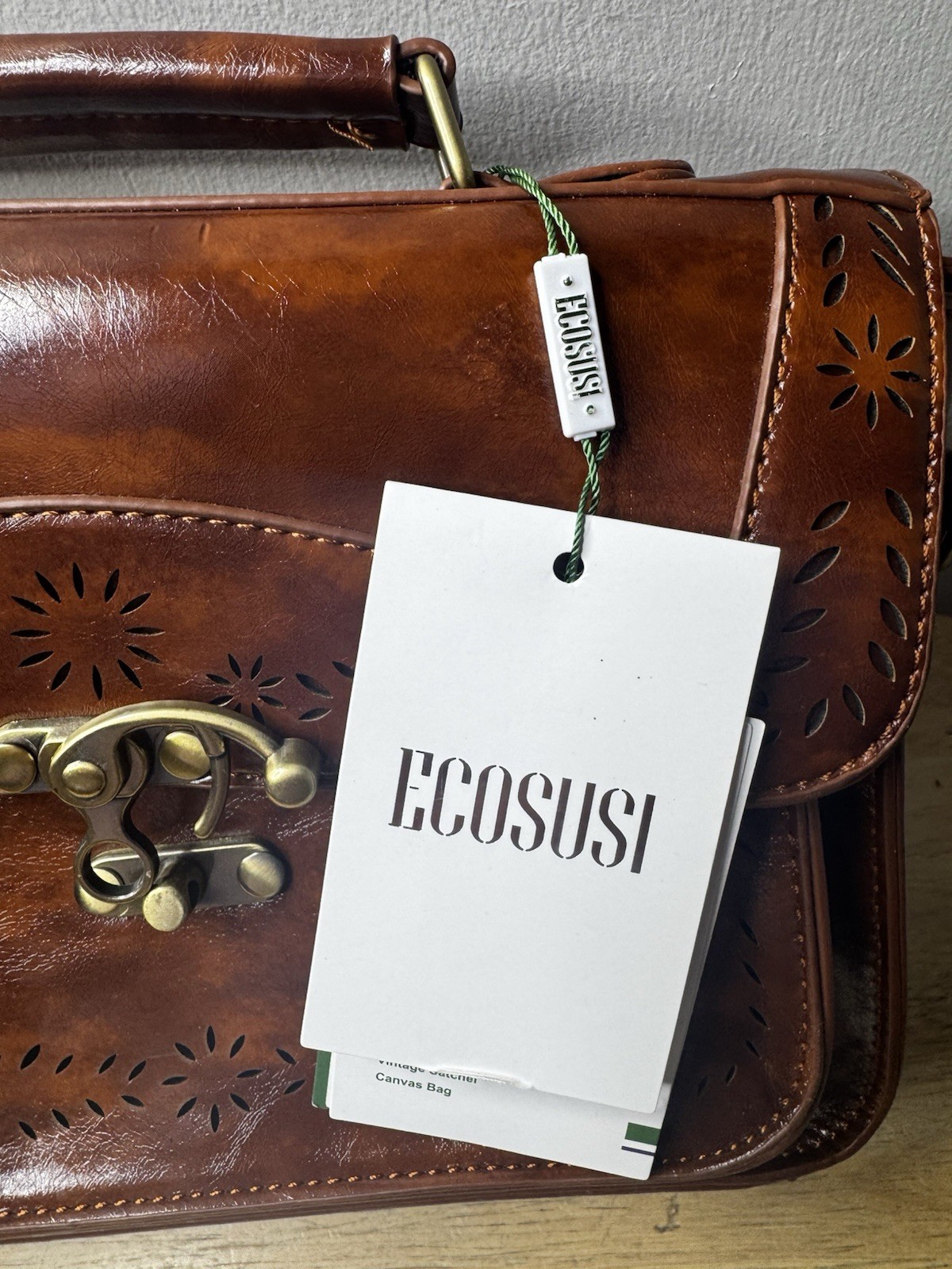 ecosusi Purse Brown New With Tags