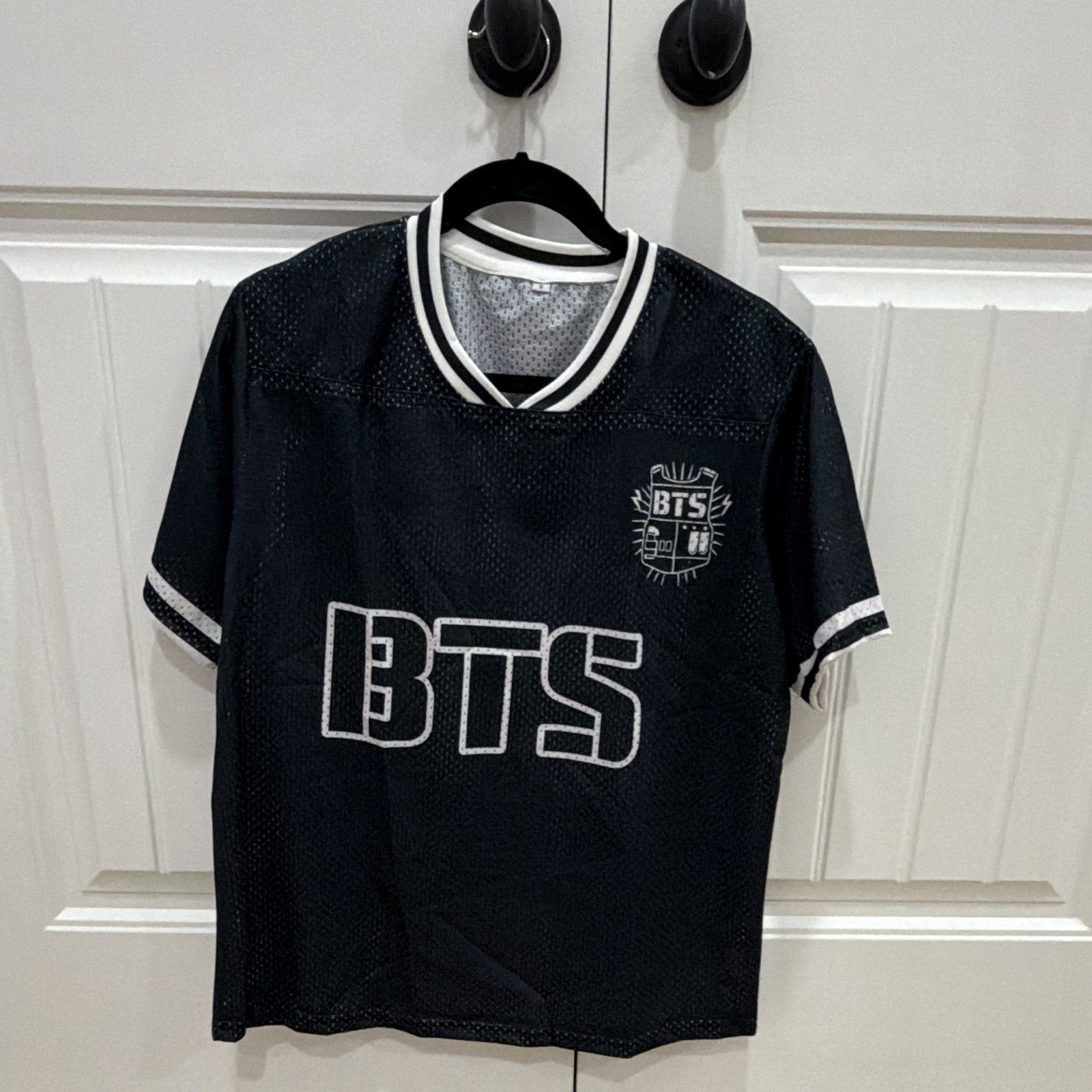 Jungkook 97 BTS Baseball Jersey Black K-Pop Army Concert Fan Shirt Y2K Size S