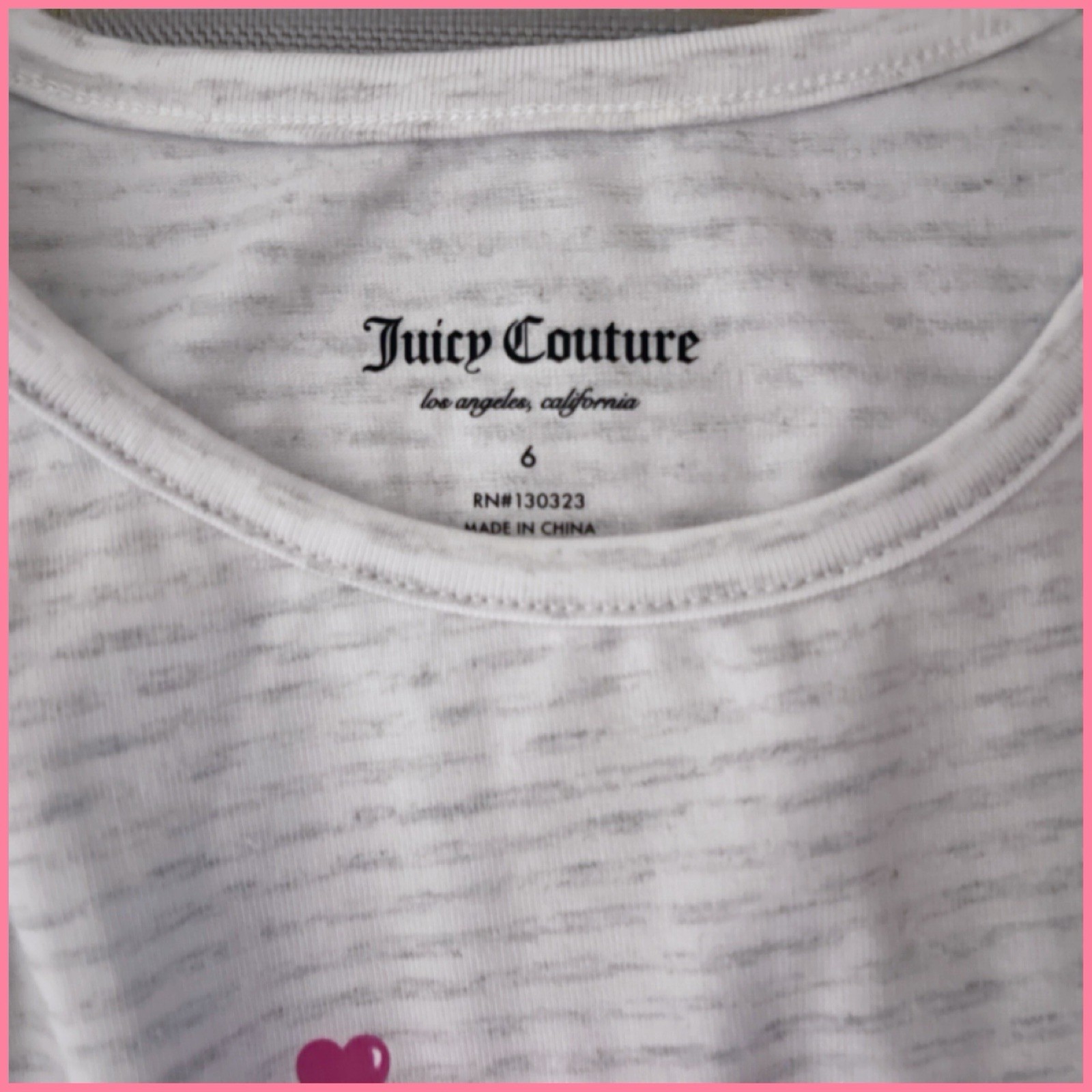Juicy Couture Girls Size 6 Heather Gray & Pink Color 2pc Ruffle Scooter Set $75