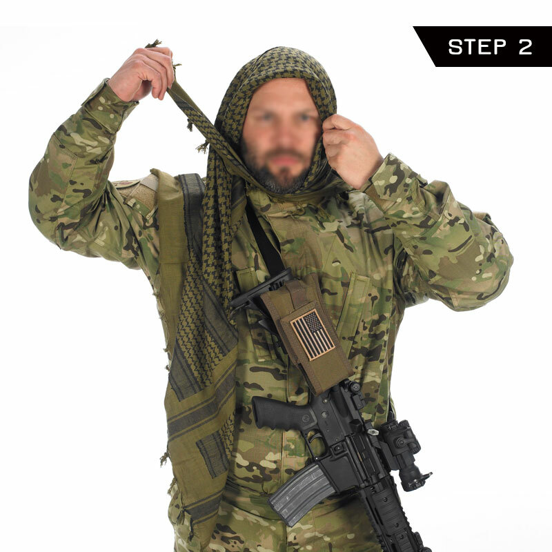 Purple Black Skulls Tactical Shemagh Head Scarf Neck Wrap New 100% Cotton
