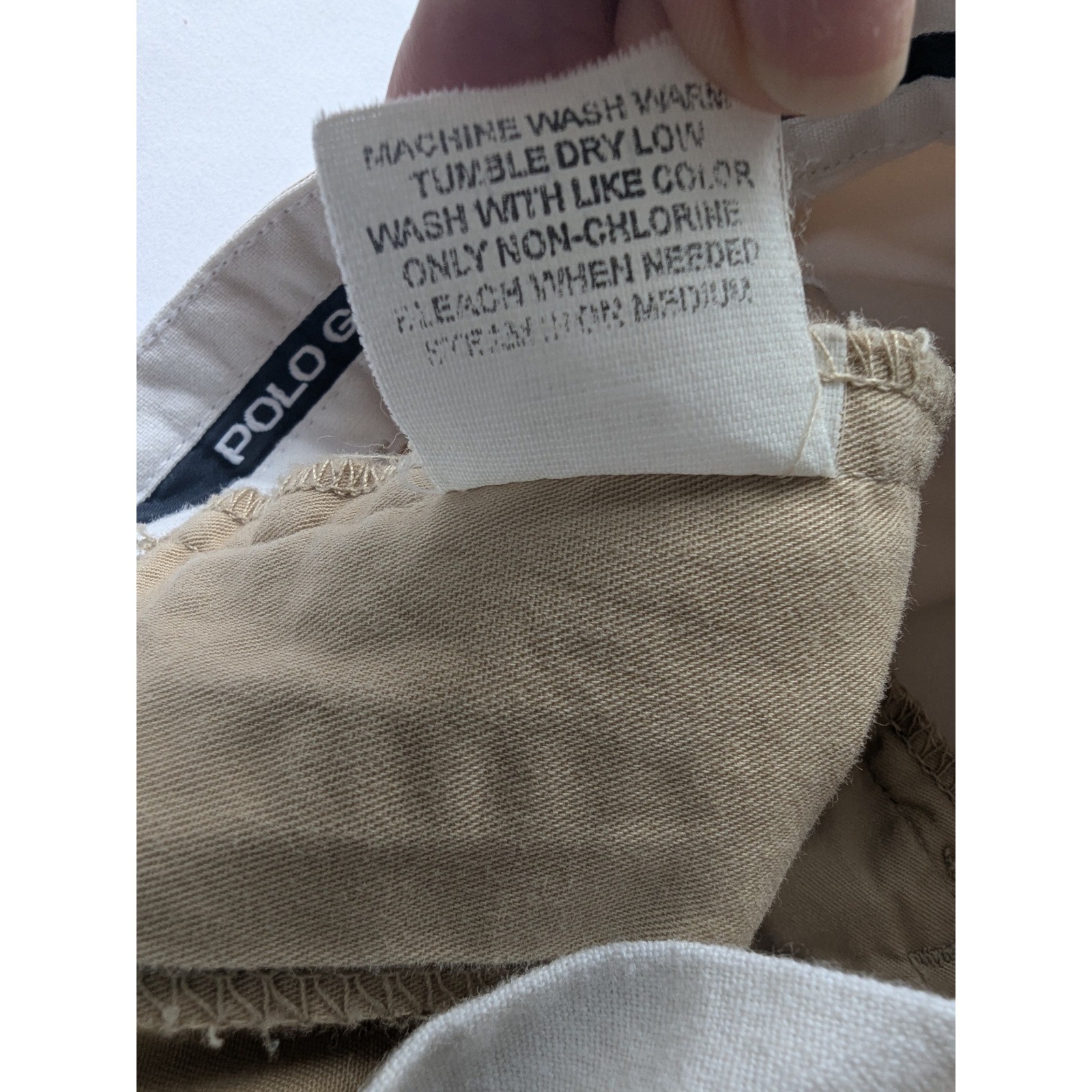 Polo Golf Ralph Lauren Chinos Mens 36×31 Tan Pleated Cotton Khaki Relaxed Pants