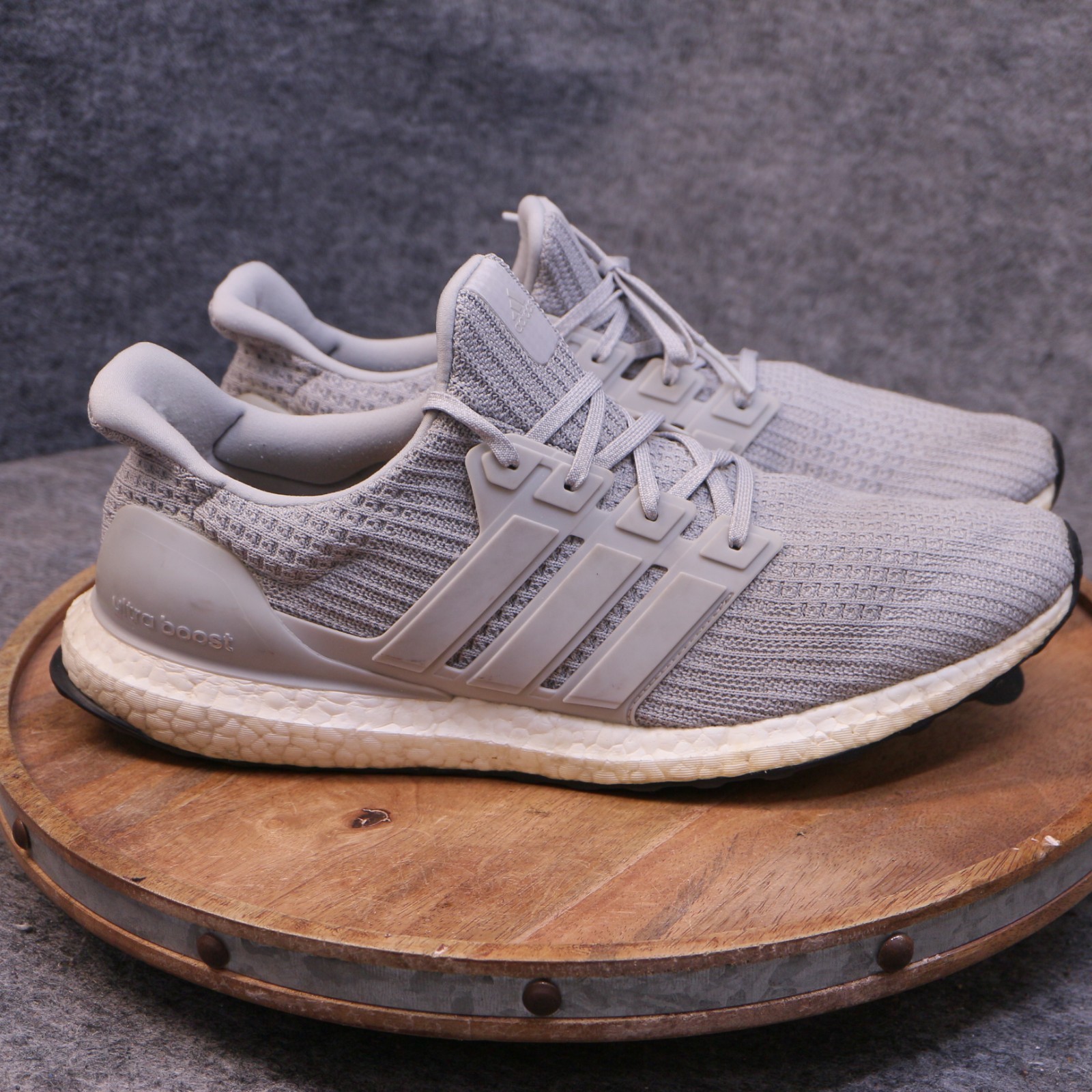 Adidas UltraBoost 4.0 Mens Size 14 US BB6167 Grey Primeknit Running Shoe Sneaker