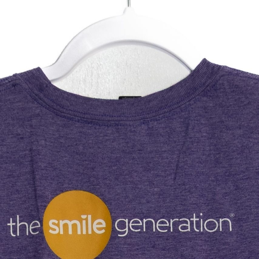 Anvil Purple Charity Water Graphic Tee Size S Unisex Short Sleeve Cotton Blend