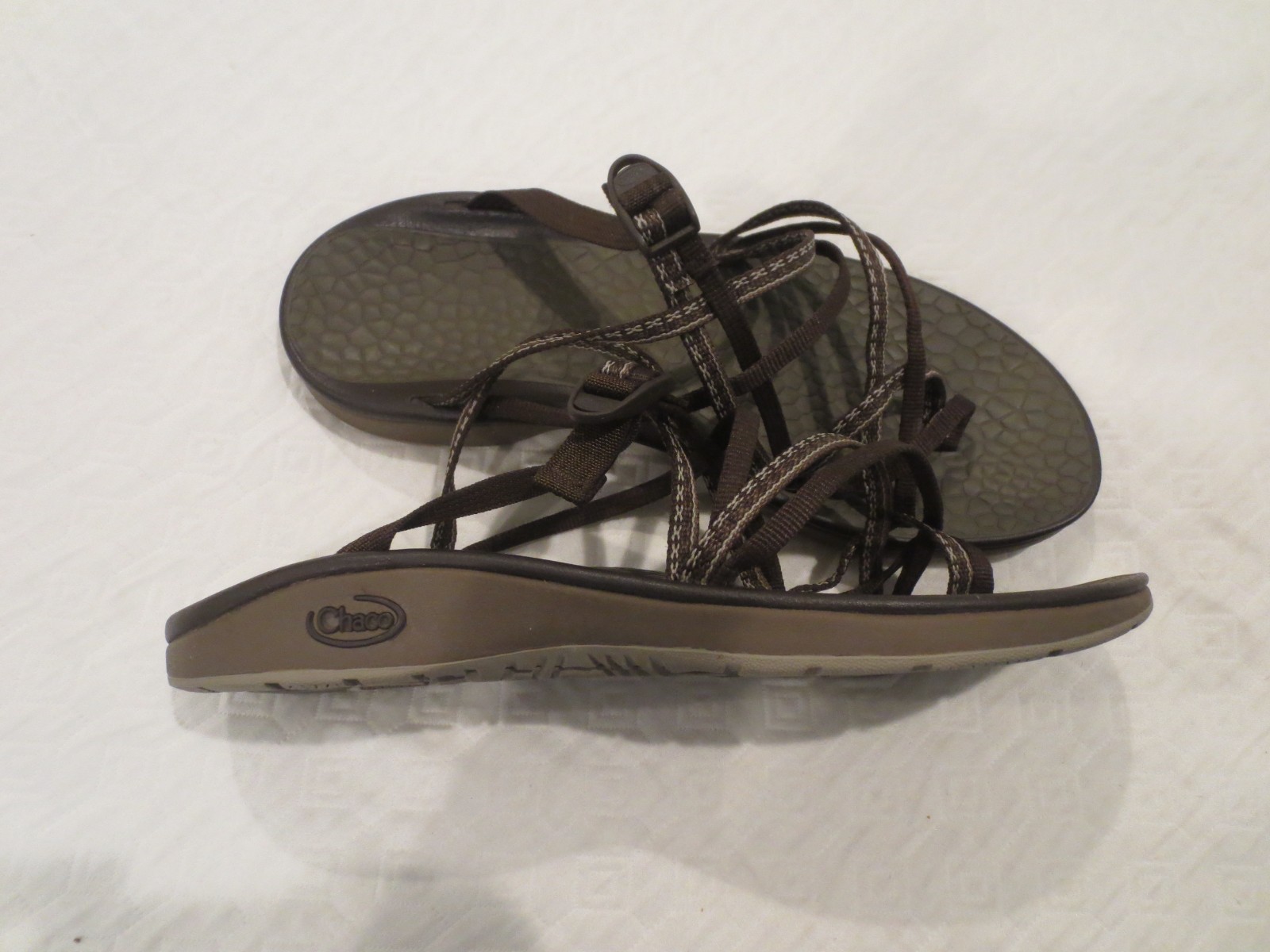 Chaco Ecotread Sandal Backless Womens 10 Outdoor Hiking Comfort Brown EUC!!!