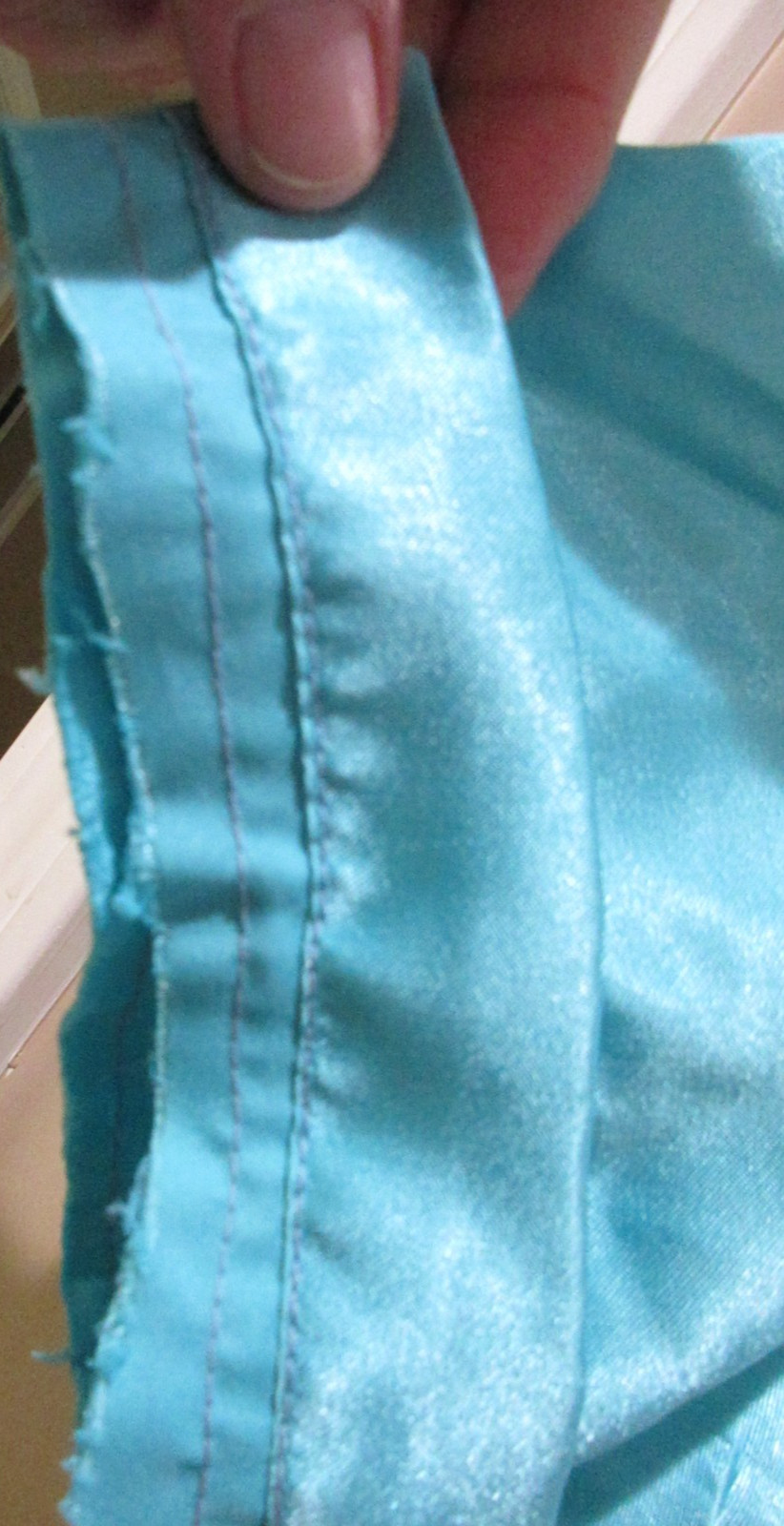 Vtg. E.J.C. Intimates Pajama Set Women Lg Blue Embroidered Silky Polyeseter