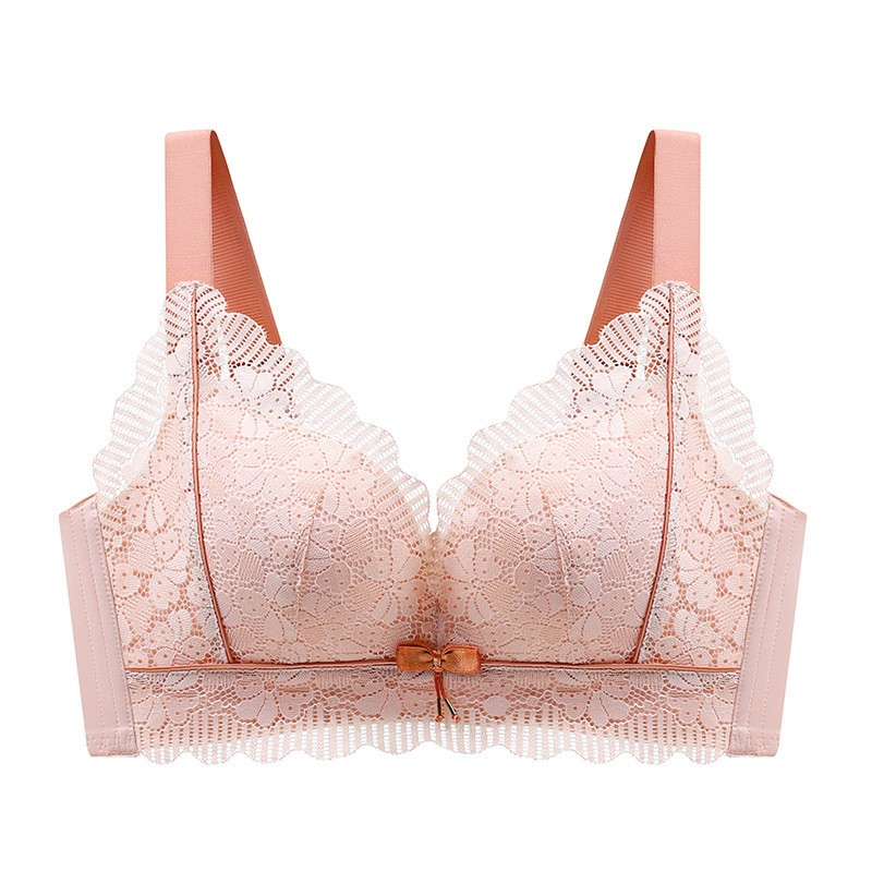 Women Bras Full coverage Wireless Floral Plus Size Push up Thin Underwear 6681