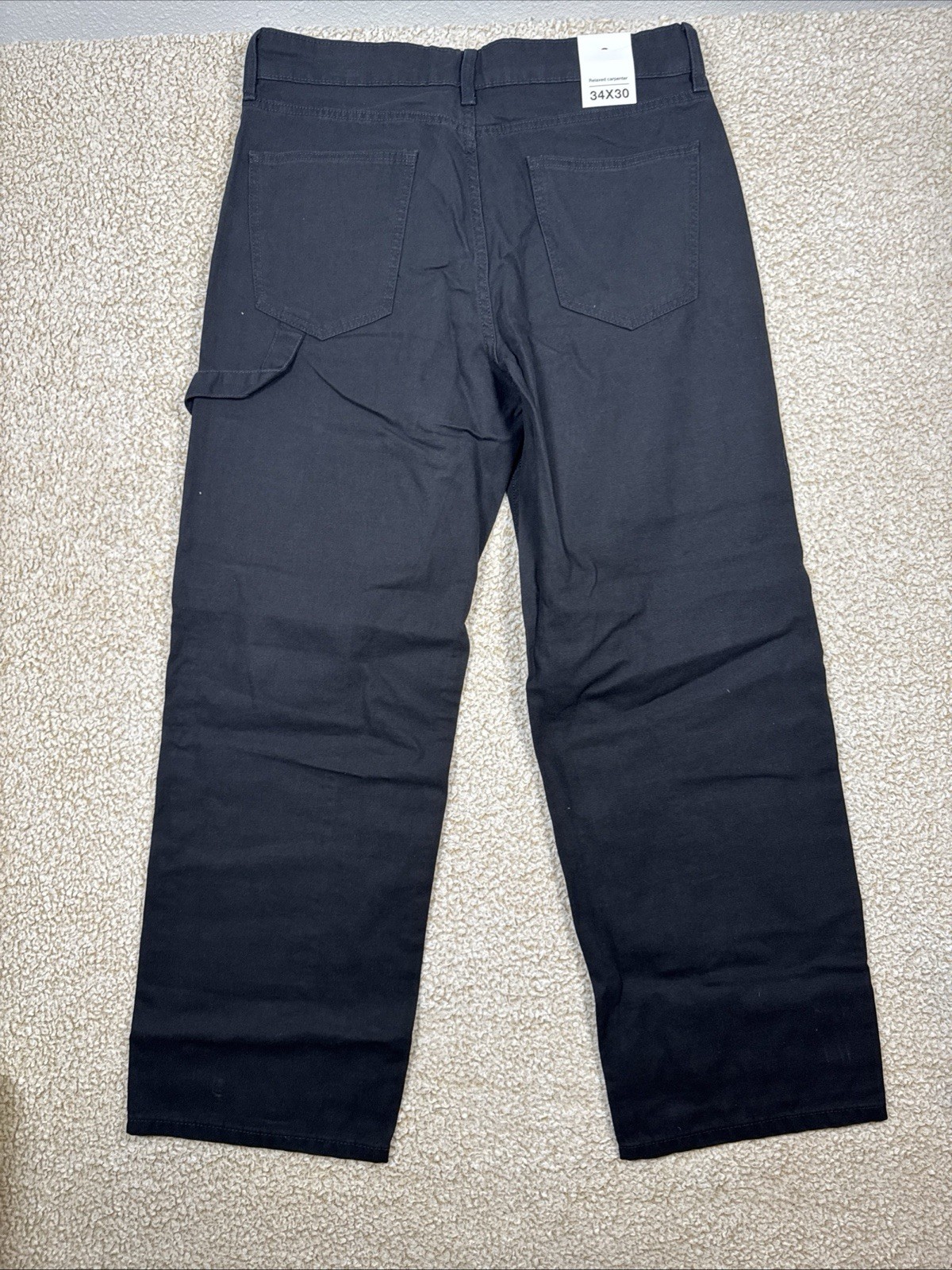 NEW Original Use Lot Of 2 Carpenter Pants 34×30 Black & Brown Relaxed Fit