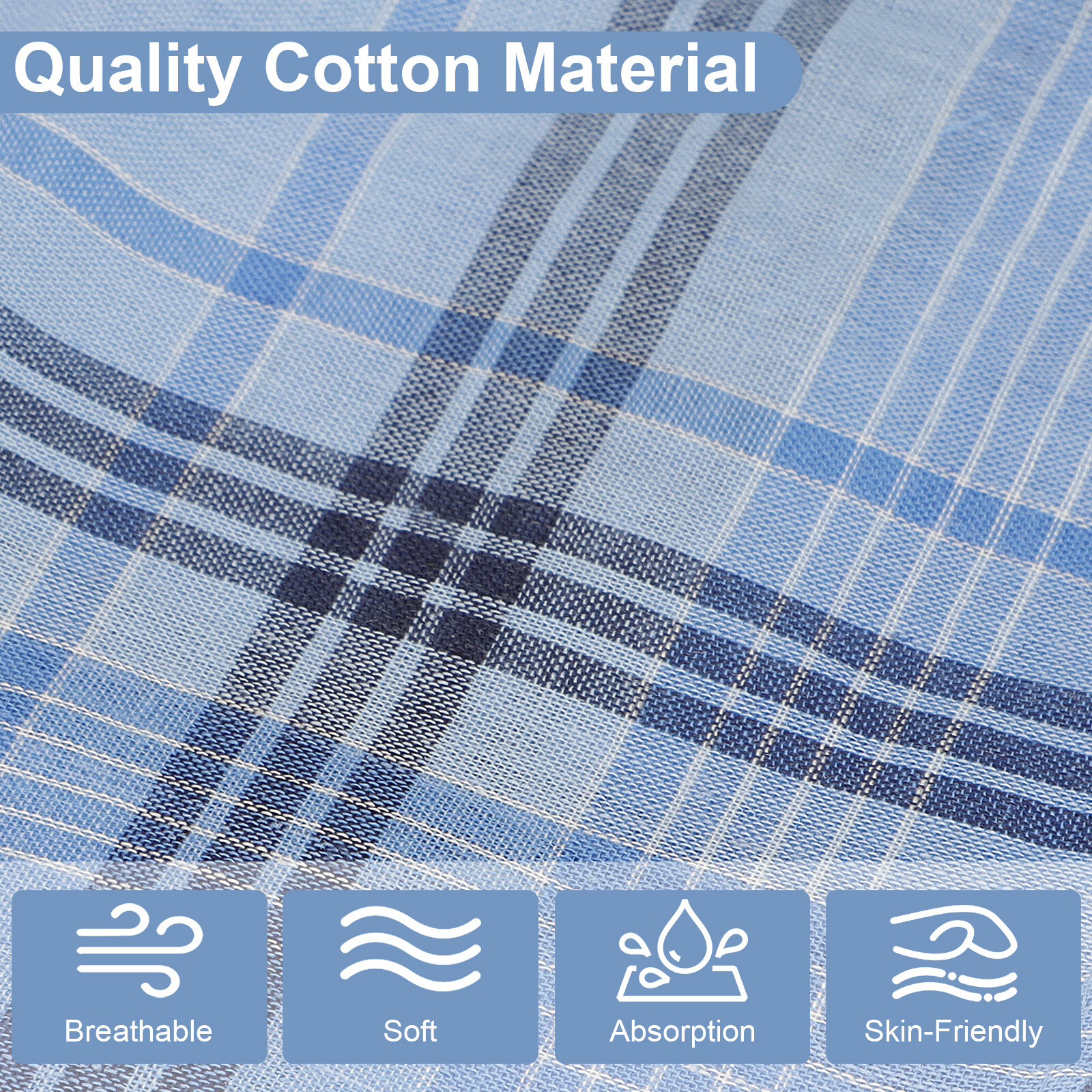 12 Pcs Random Polyester Cotton Men Handkerchiefs Hanky Pocket Square Hankie Set