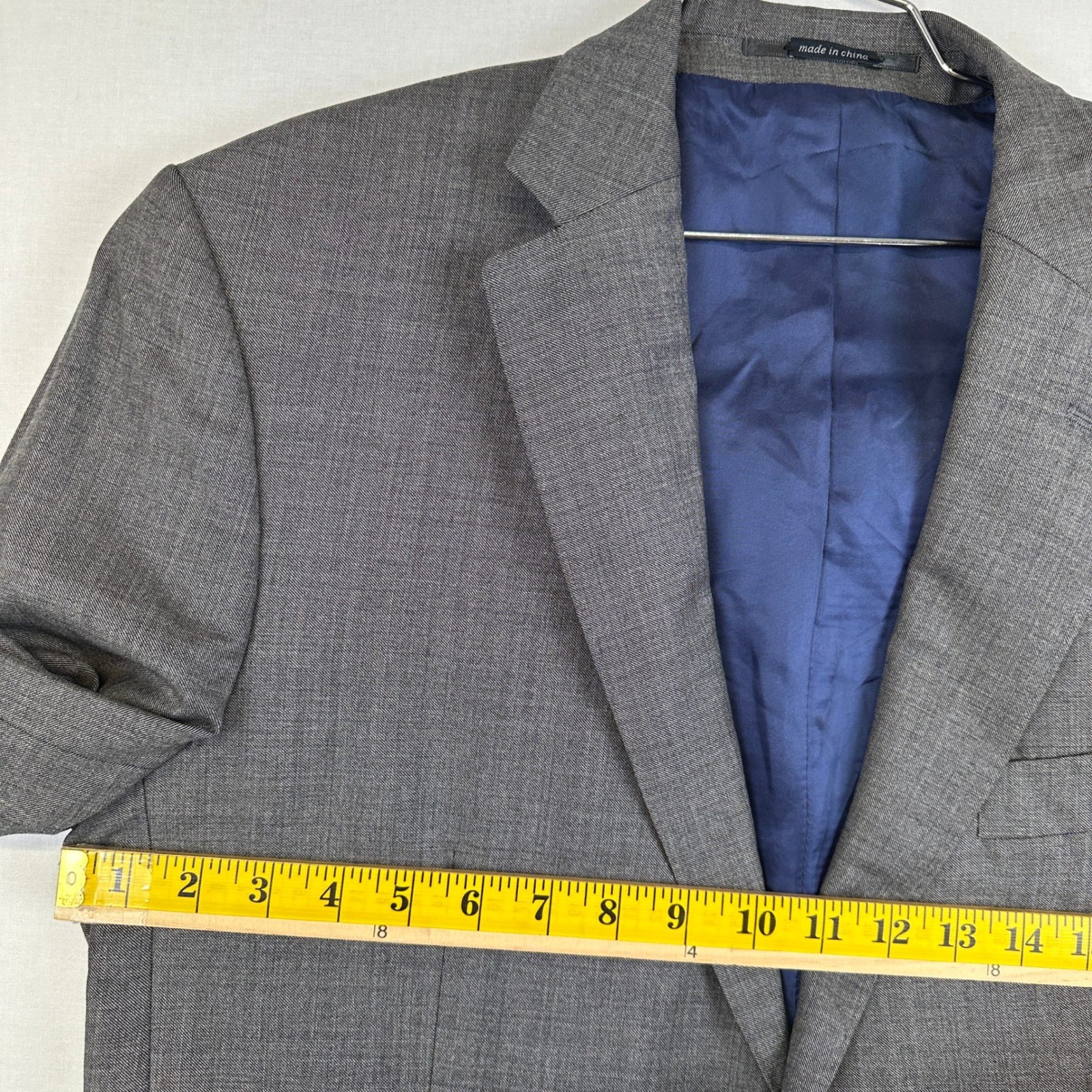 Suitsupply Pure Wool Super 110s Sport Coat Gray Blue Lined EU 54 / 44R