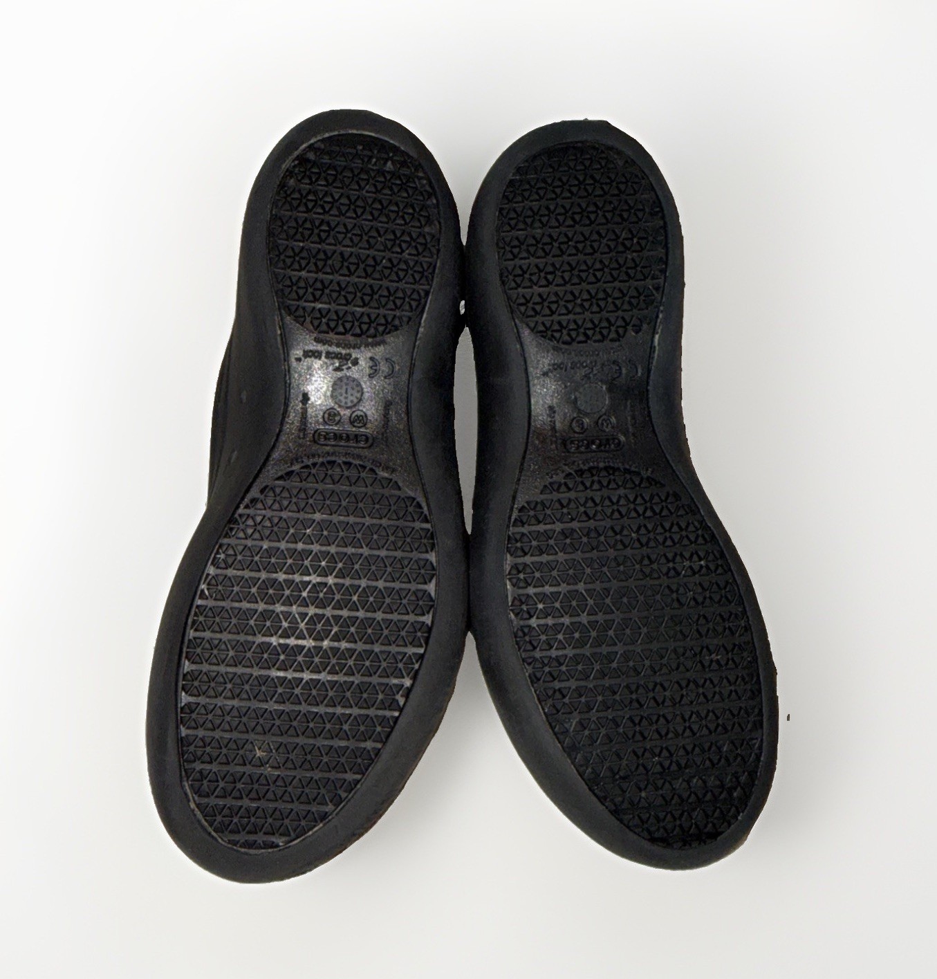 CROCS At Work Shoes Iconic Comfort Ballet Flats Matte Black Women’s Size 8