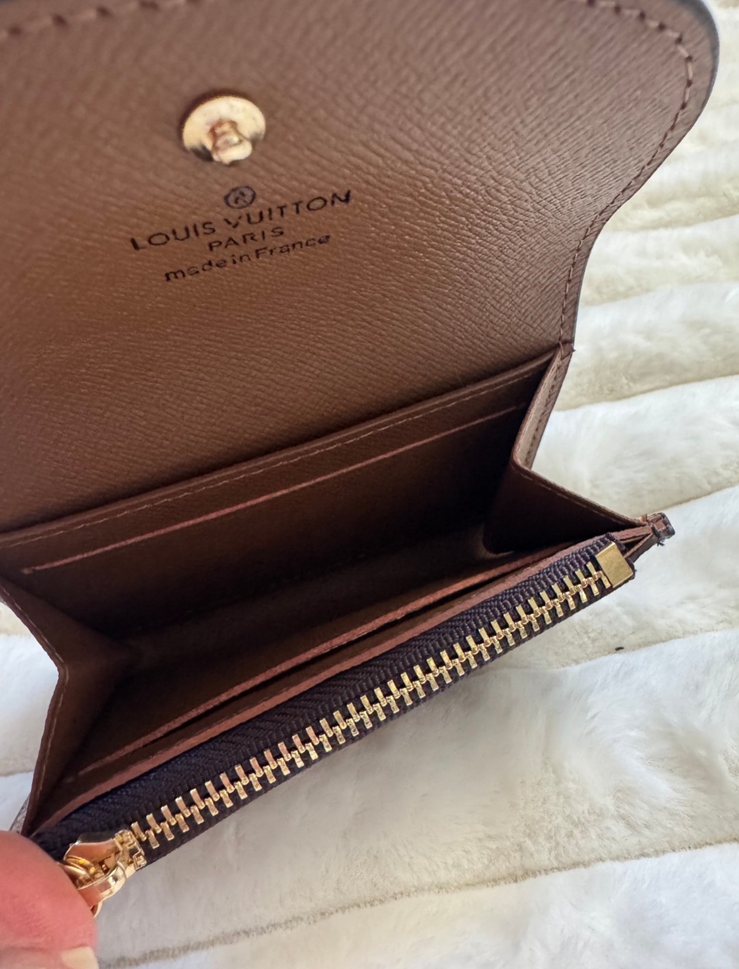 Louis Vuitton Monogram Brown/Gold Rosalie Wallet