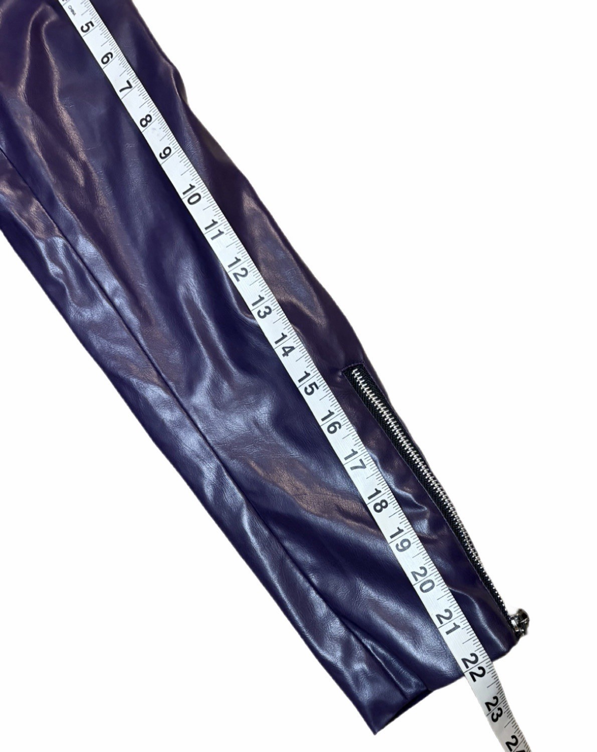 Cosplay.fm Purple PVC (PU) Cosplay Jacket Size S Gold Buttons Zipper Polyester