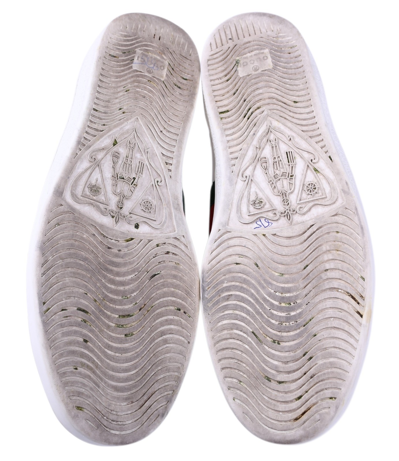 Gucci Ace Bee Star Sneakers Whie Leather Web Stripe Mens UK 9 – US 10