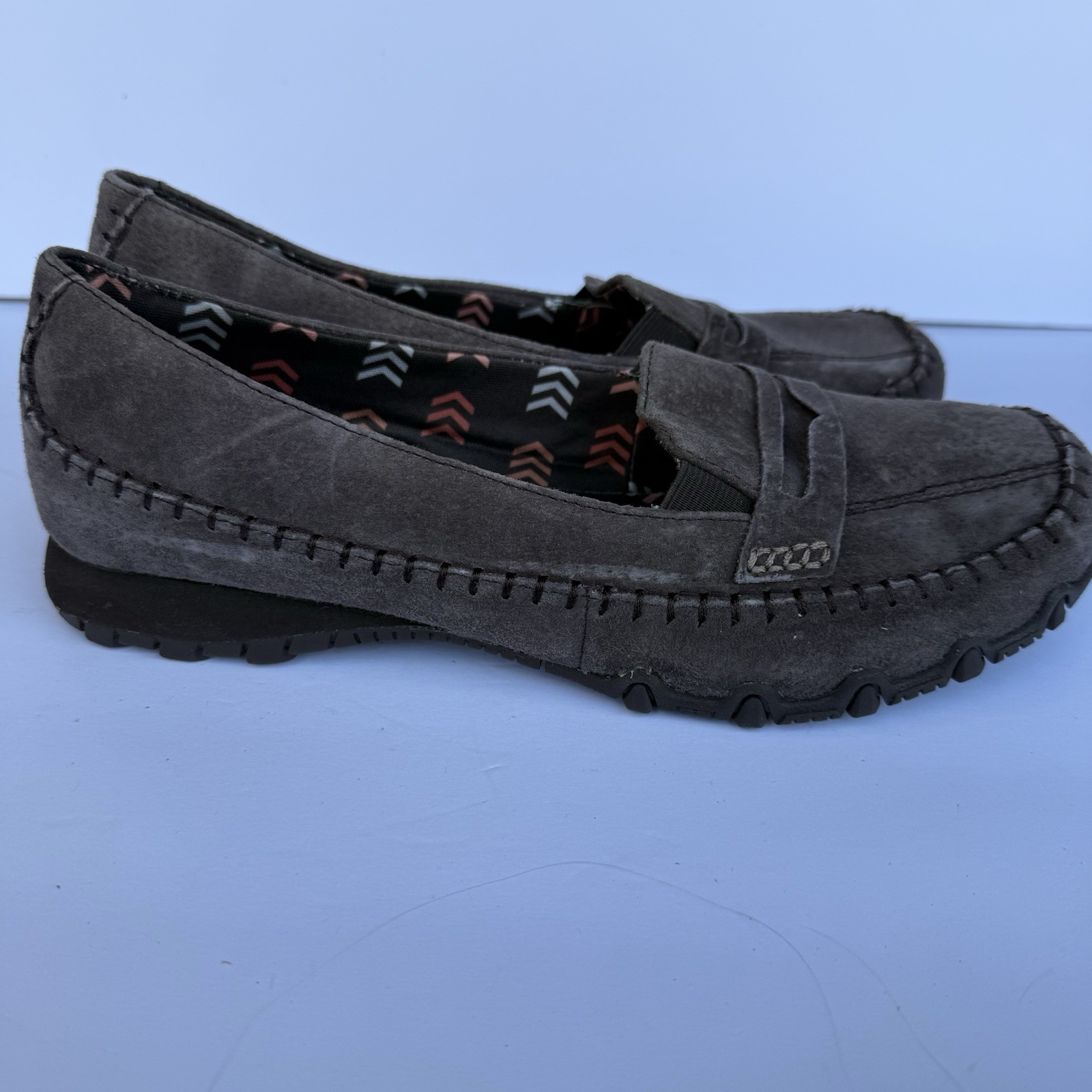 Skechers Womens Size 11 Chocolate Slip On Memory Foam Casual Shoes