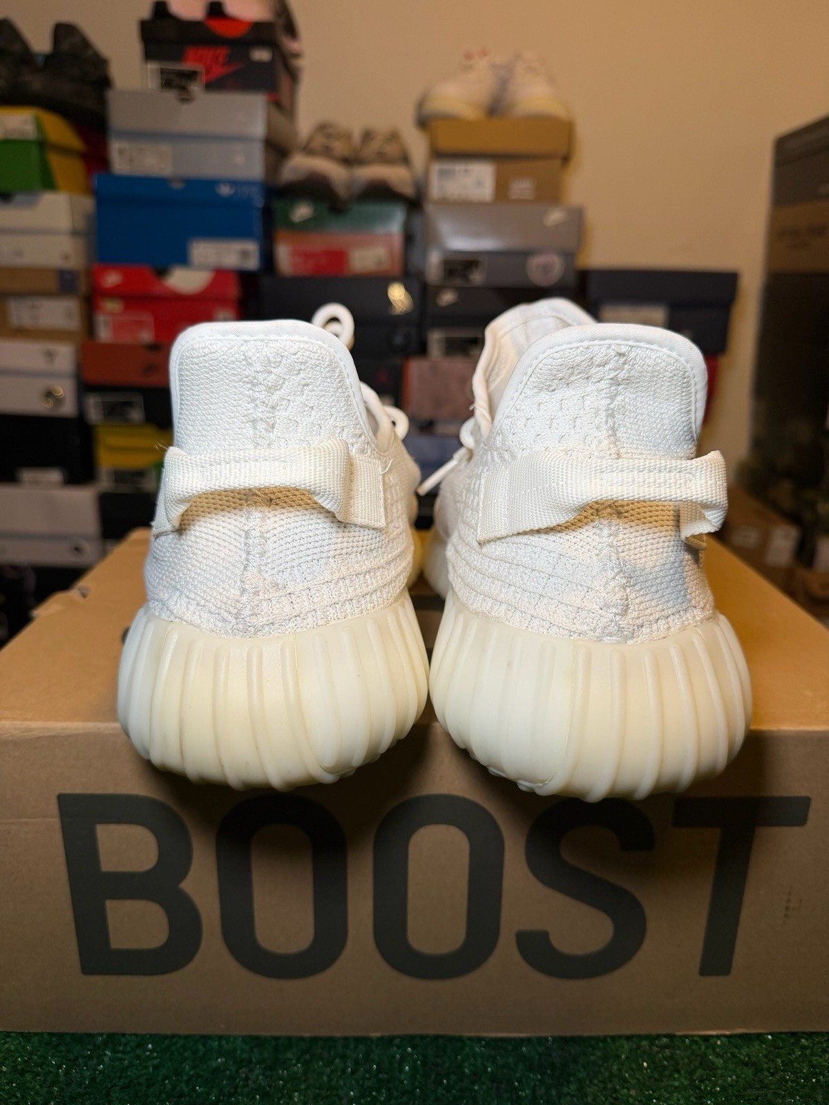 adidas Yeezy Boost 350 V2 Bone, Size 15, Lightly Worn With Box