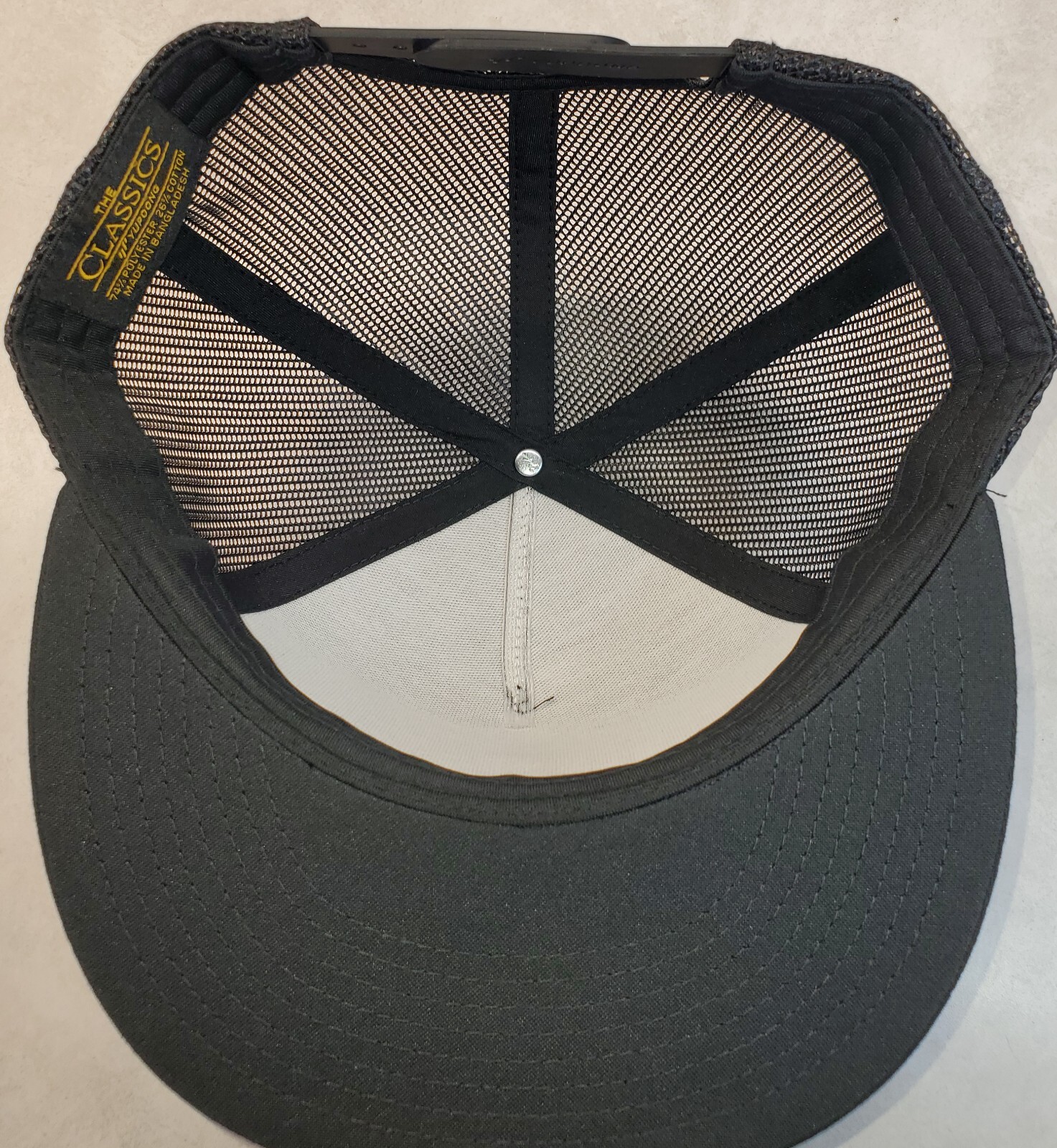Tonka Patch Yupoong Trucker Hat / YP Classics 6006 Black/Black