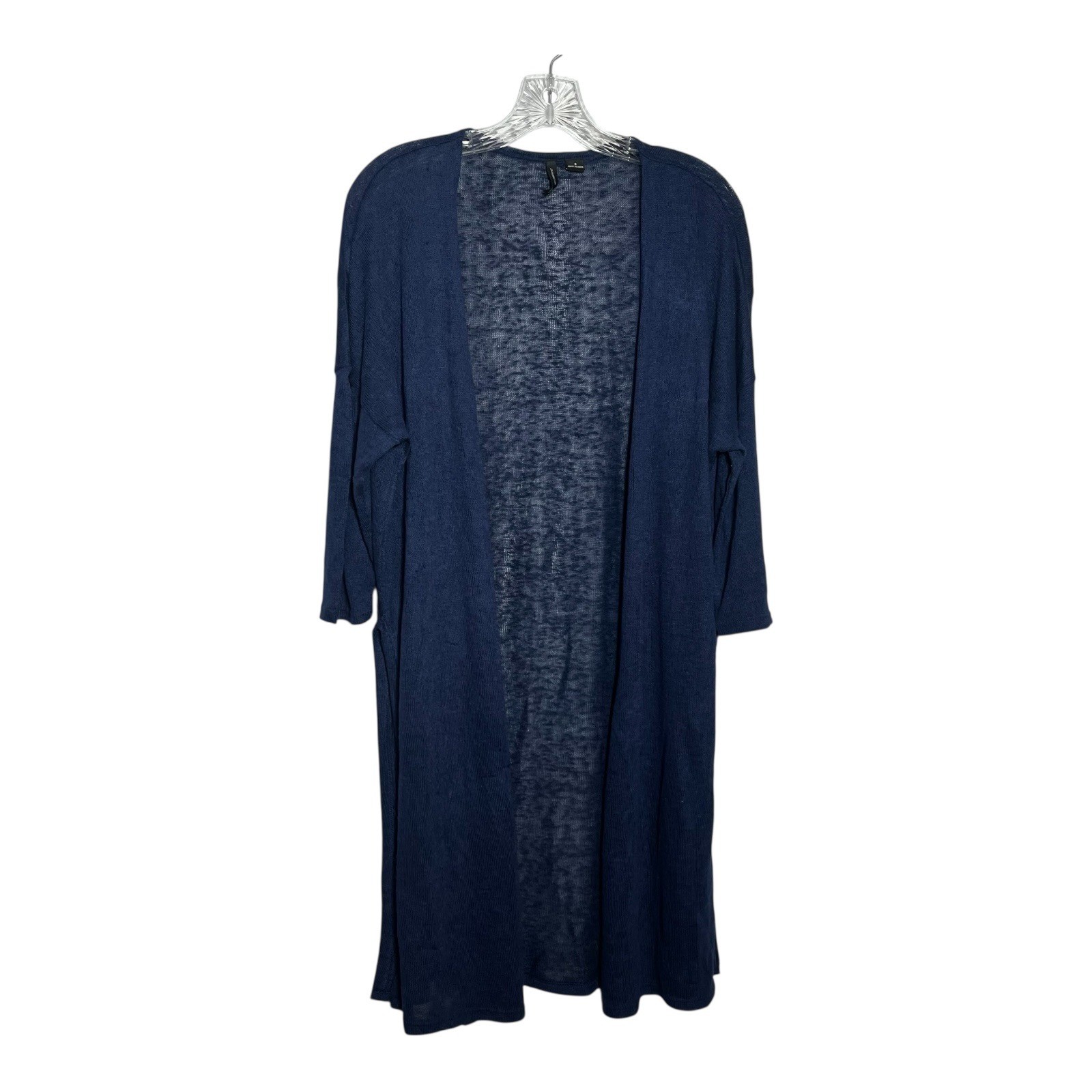 New Directions Duster Cardigan Women’s Size S Lightweight Knit Cover Up Blue
