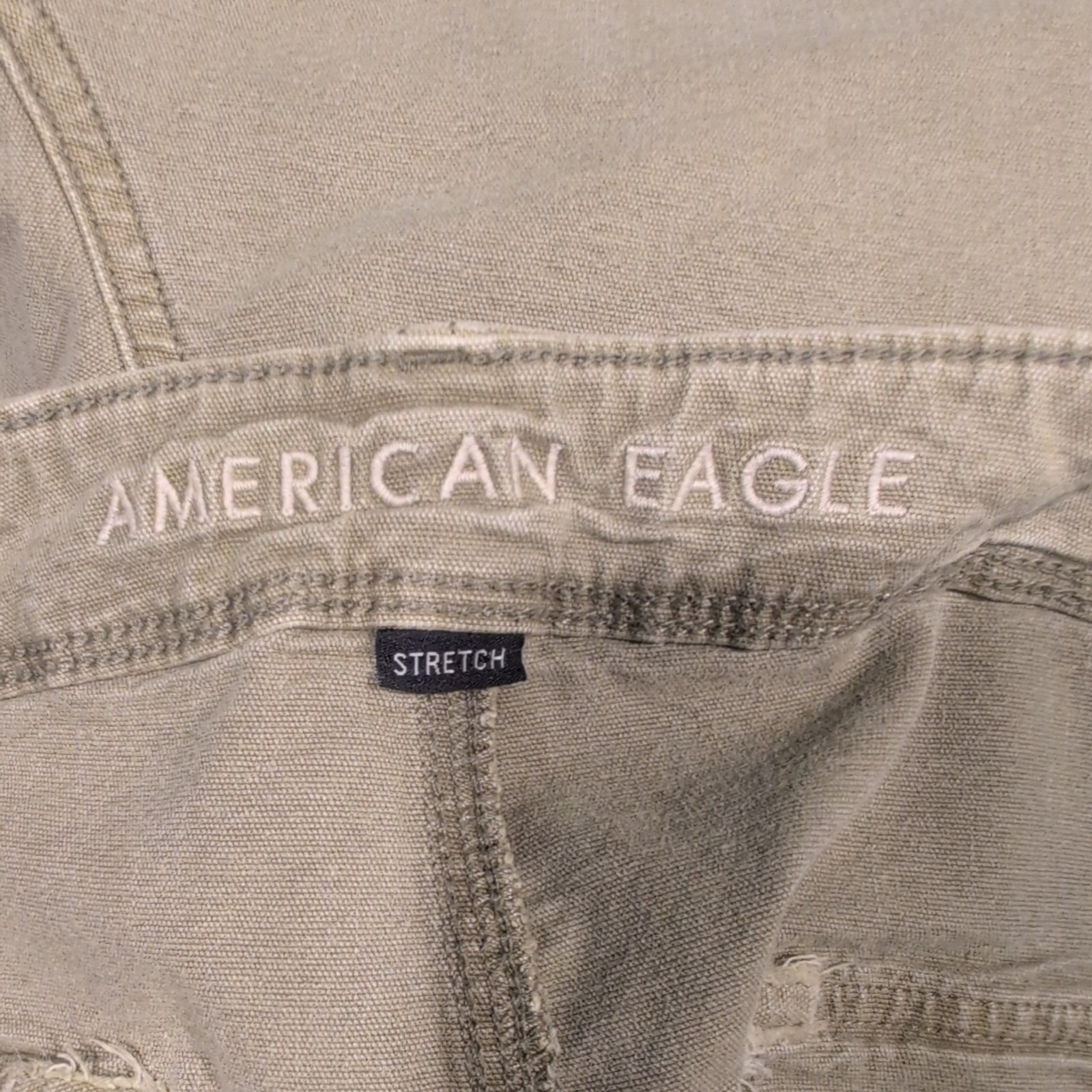 American Eagle ✨ Highest Rise 90s Boyfriend Shorts Womens 18 Green Stretch Cargo