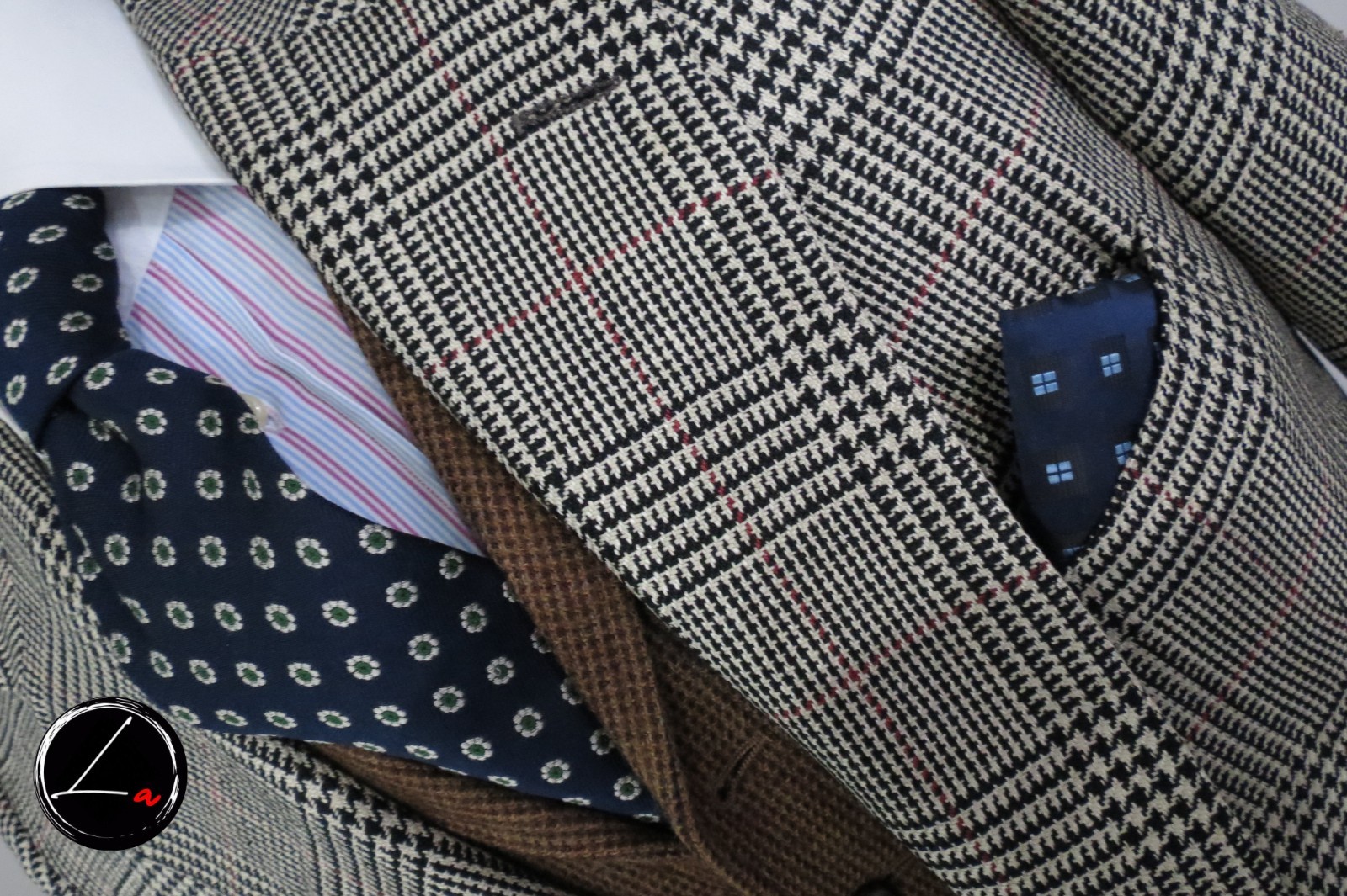 VTG Union made Polo Ralph Lauren Salt pepper hounds tooth check sport coat 44 R
