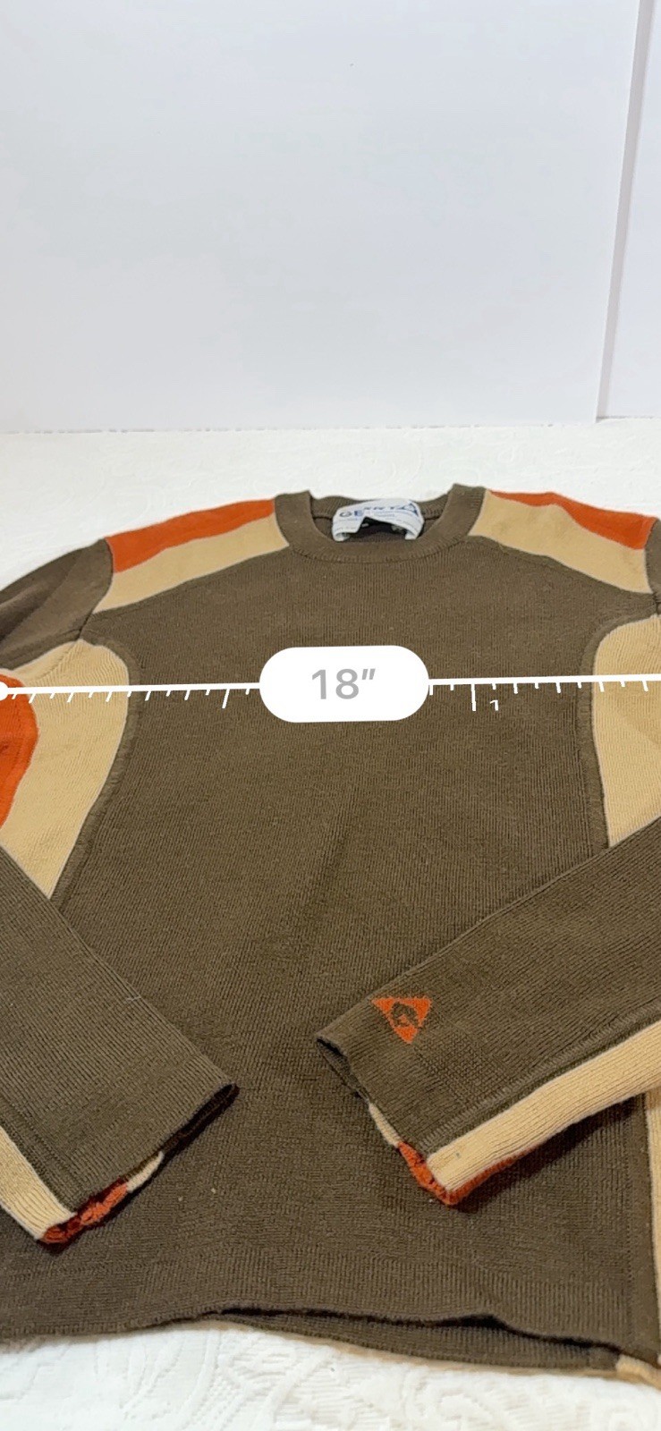 Vintage 60s-70s GERRY Mountaineering Outdoors Brown Wool Knit Jumper Sweater S