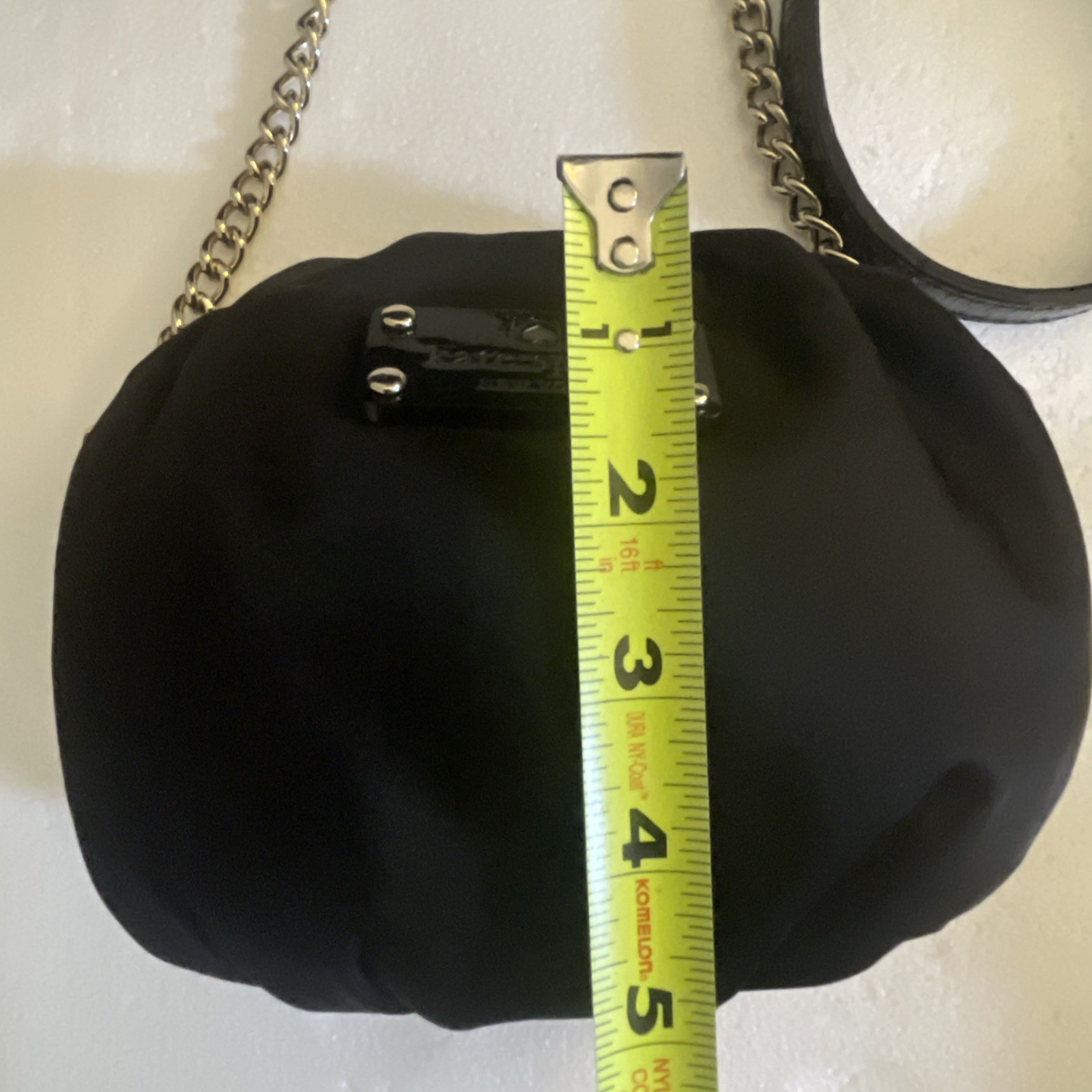 Kate Spade Greta Black Nylon Crossbody Chain Strap Purse Bag