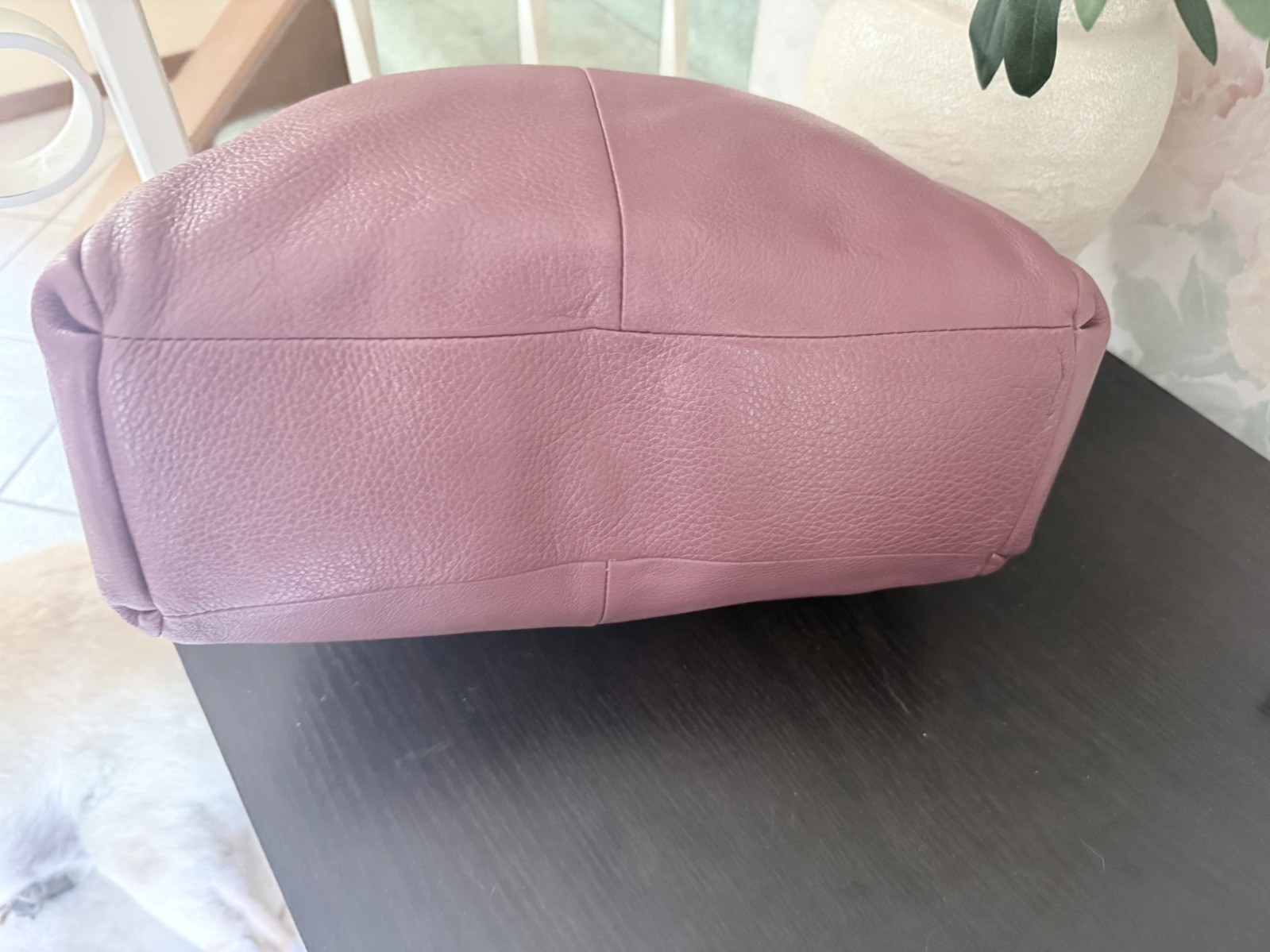 Coach Madison Phoebe Misty Mauve Pebbled Leather Shoulder Bag 26224 Gold