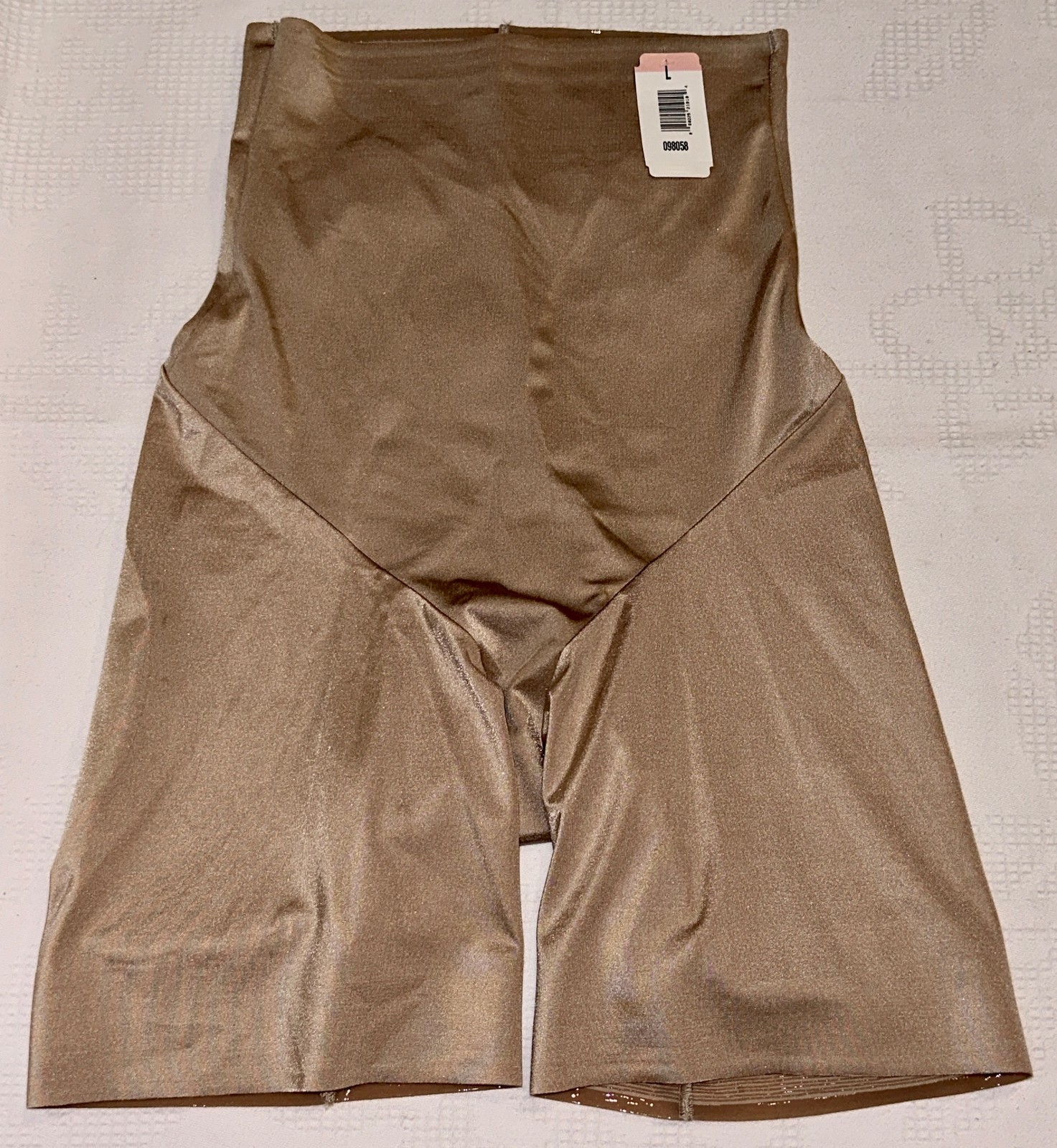 SOMA Level 3 Extra Firm Control Warm Sienna Nude Hi Waist Thigh Slimmer Womens L