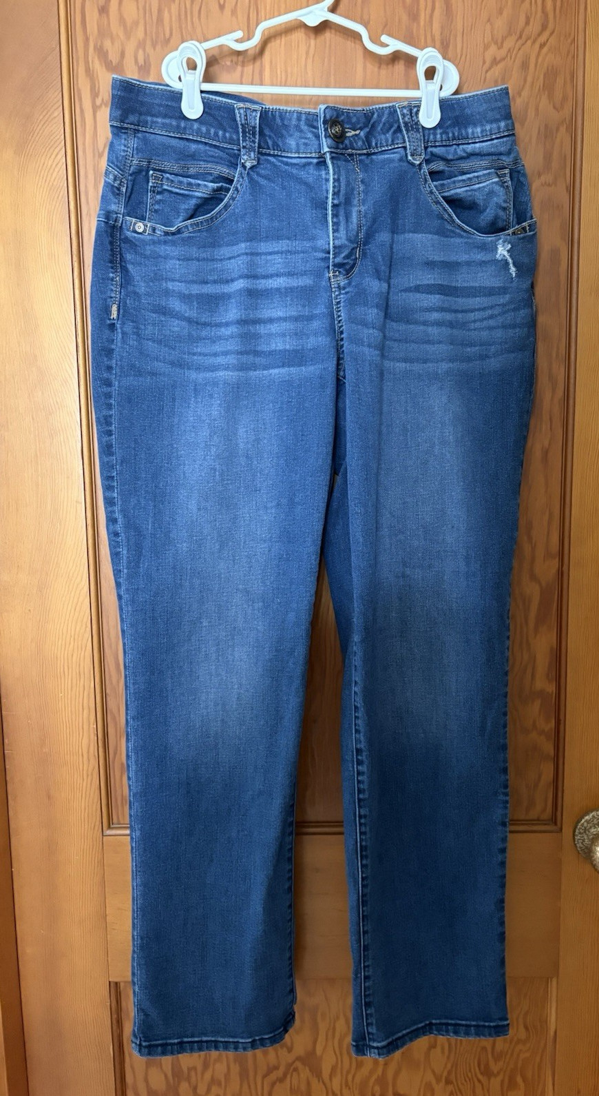 Democracy Womens Size 16W Ab Technology Dark Wash Straight Leg Jeans