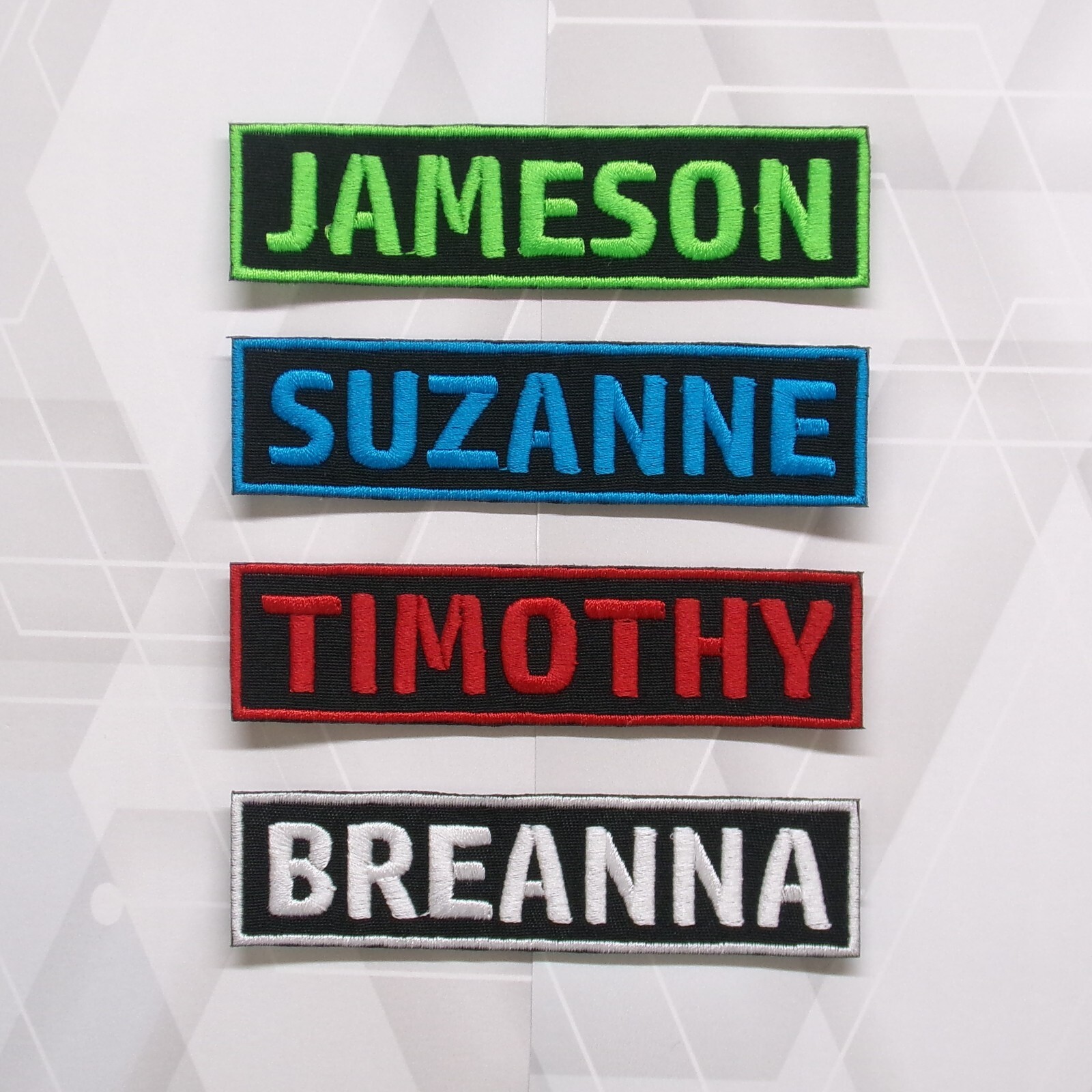 Name Tapes, Military Nametapes, Custom Name Patches, Embroidered Name Tags