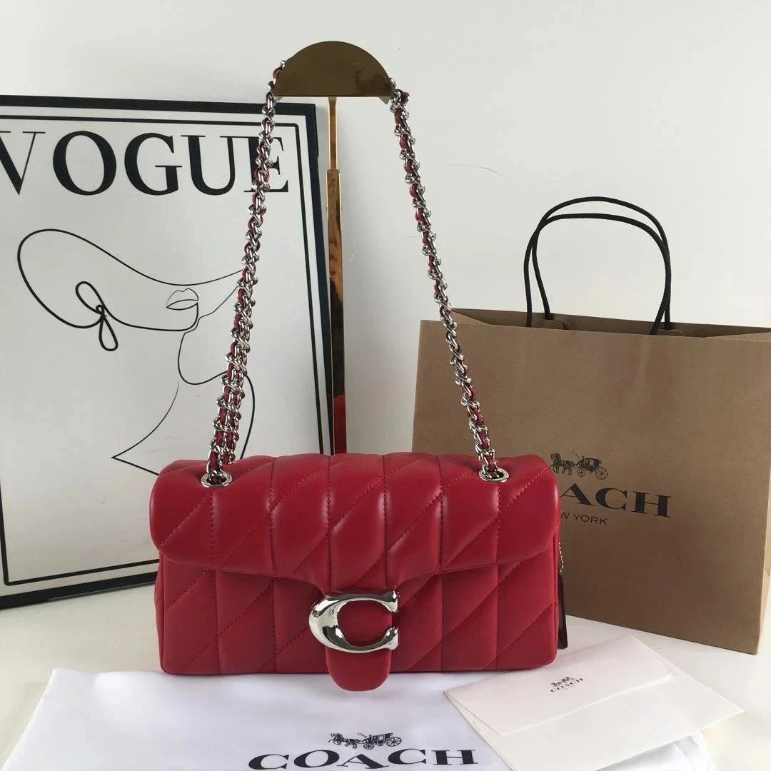 COACH Tabby Shoulder Bag 26 – Quilted CP150 Wine Red