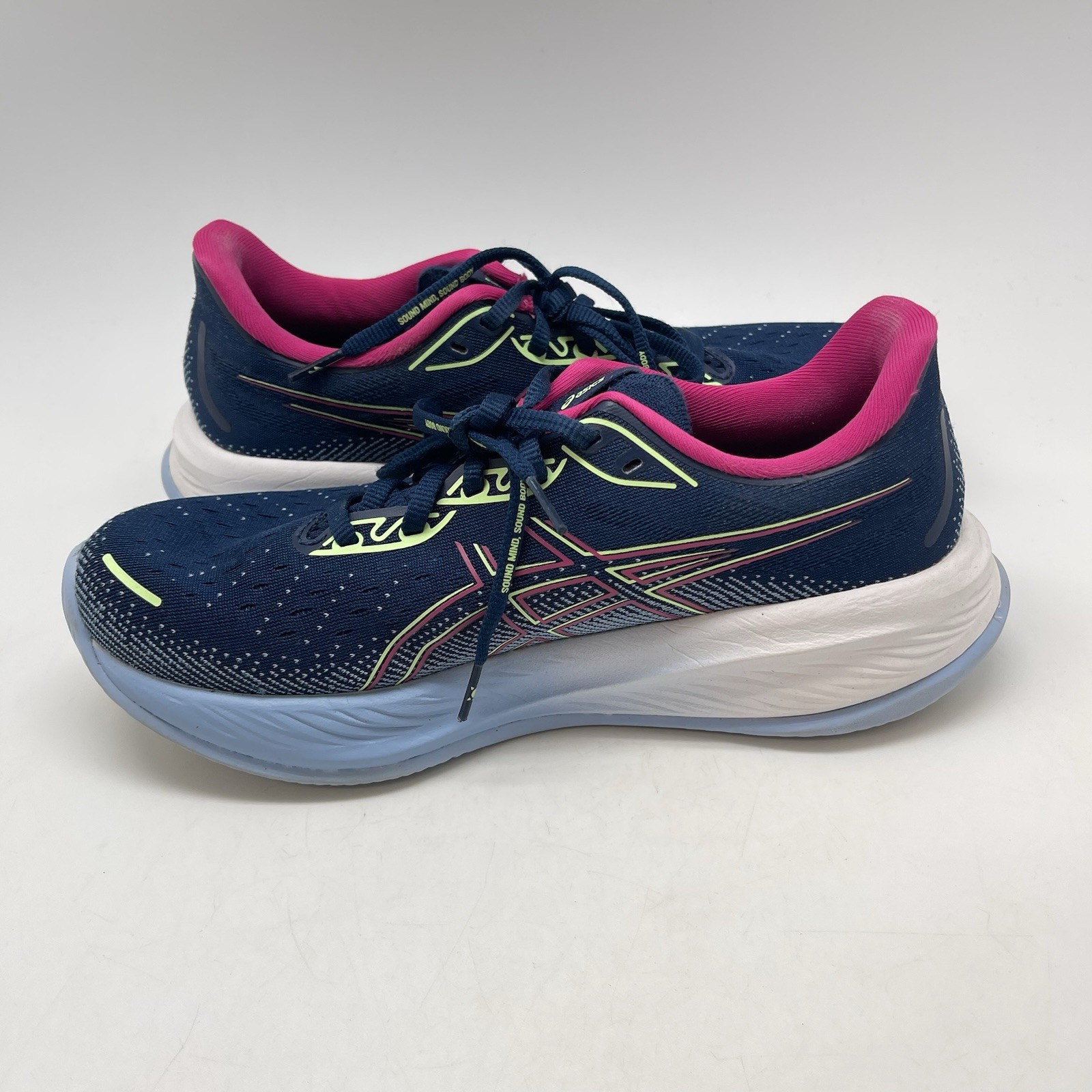 Asics Sneakers Womens 8.5 Gel Cumulus 26 1012B738 Blue Running Athletic Shoes