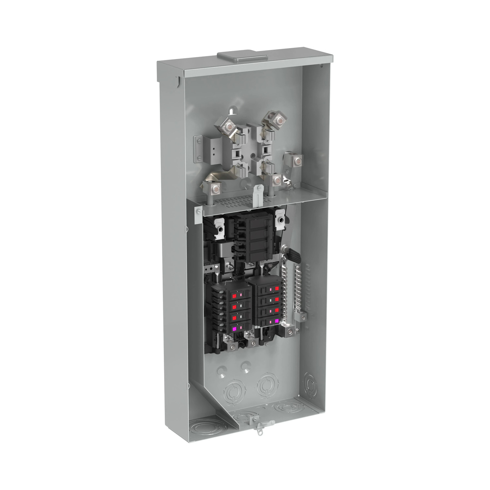 ABB ReliaHome 200 -Amp 8 -Spaces 16 -Circuit Outdoor Main Breaker Meter Co|13603