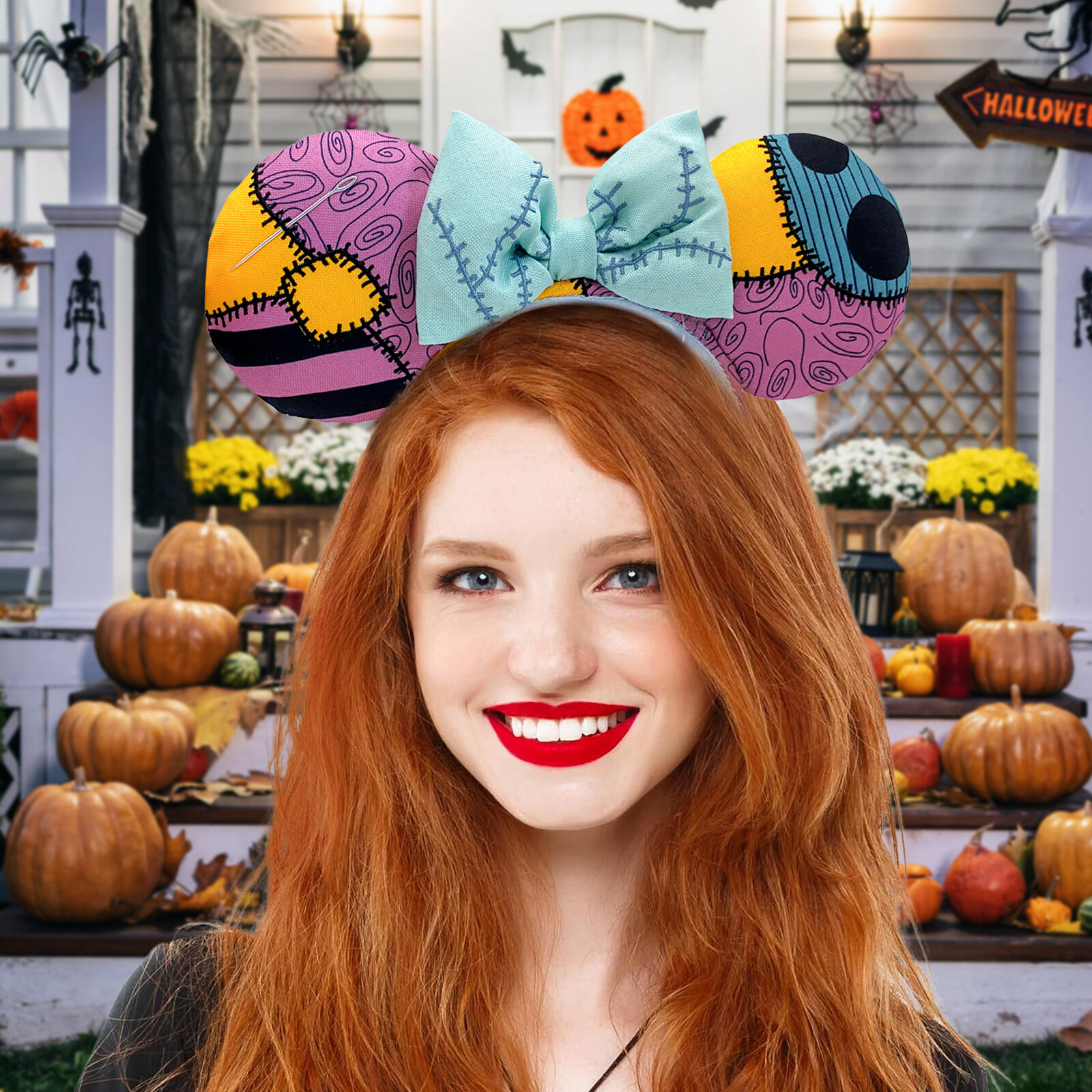 Disney-Park’s 2025 Nightmare Before Christmas Sally Mickey Mouse Ear Headband US