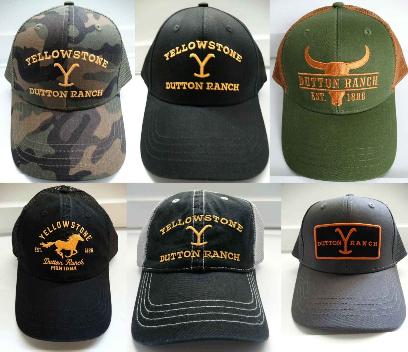 Yellowstone Tv Show Logo Dutton Ranch Licensed Adult Hat Your Choice
