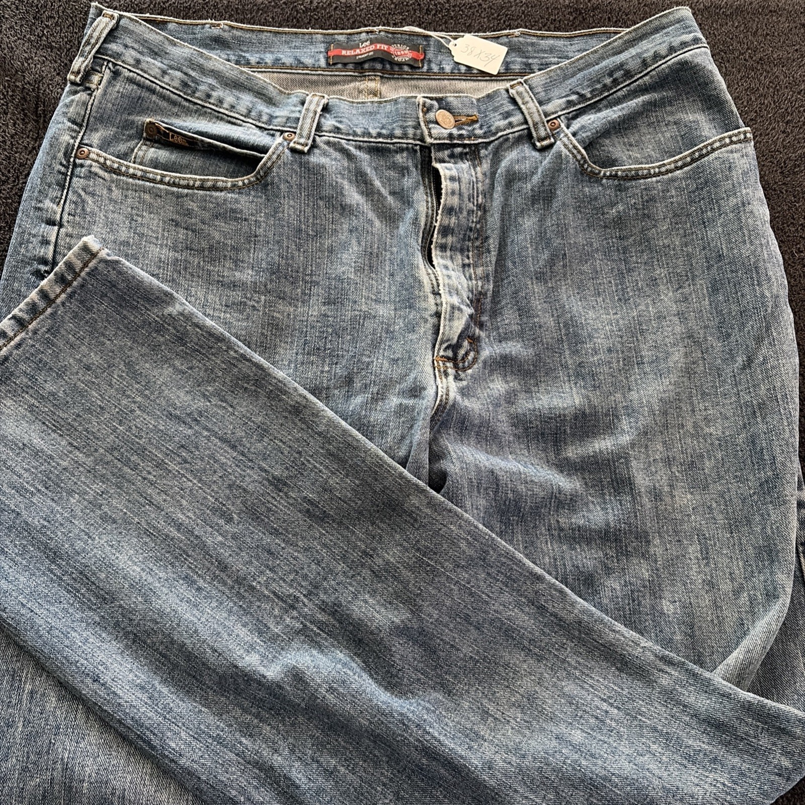 Lee Premium Select Men’s Relaxed Fit Straight Leg Jean 38X34 Rise 13”