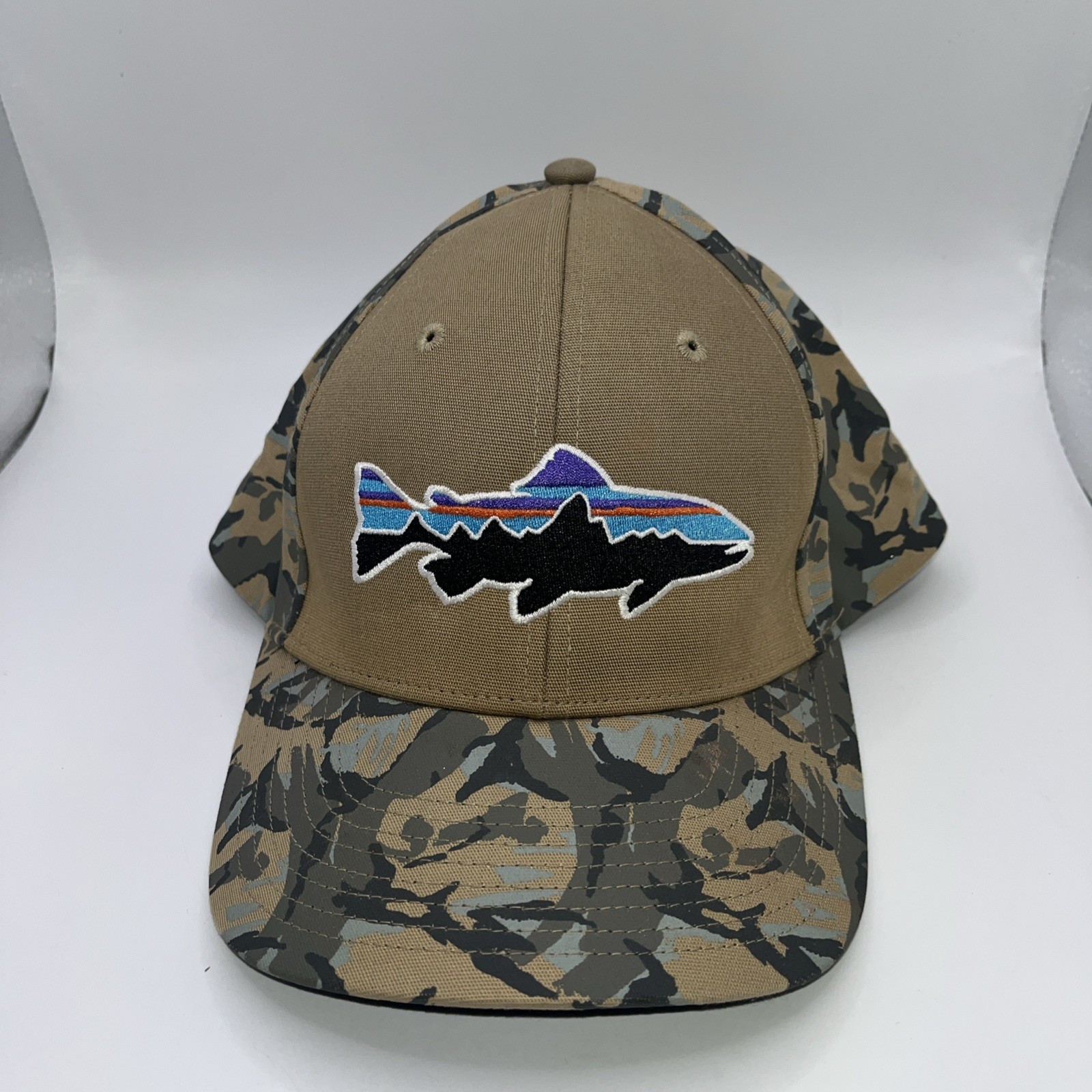 Patagonia Fitz Roy Trout Roger That Hat – Mint – Ash Tan/ Forest Khaki Camo