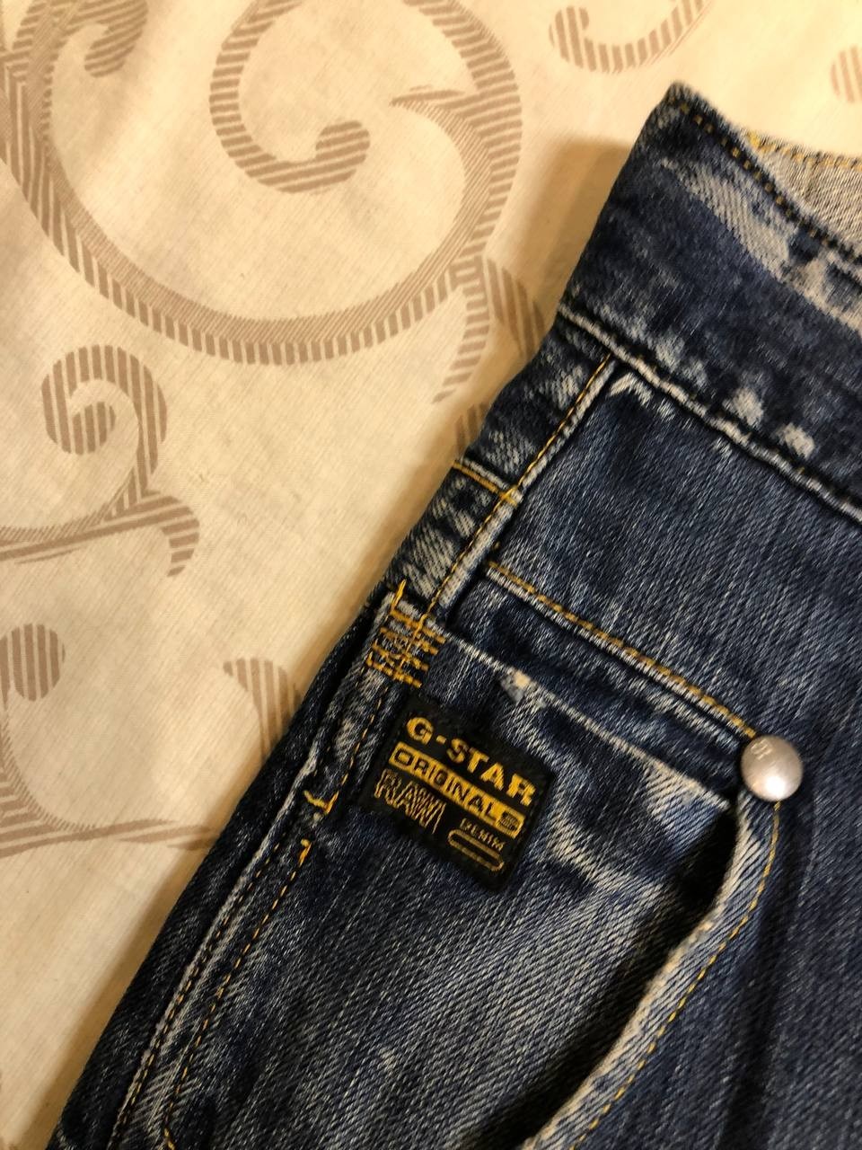 G-Star 3301 Tapered Vintage Stretch Denim 34X36