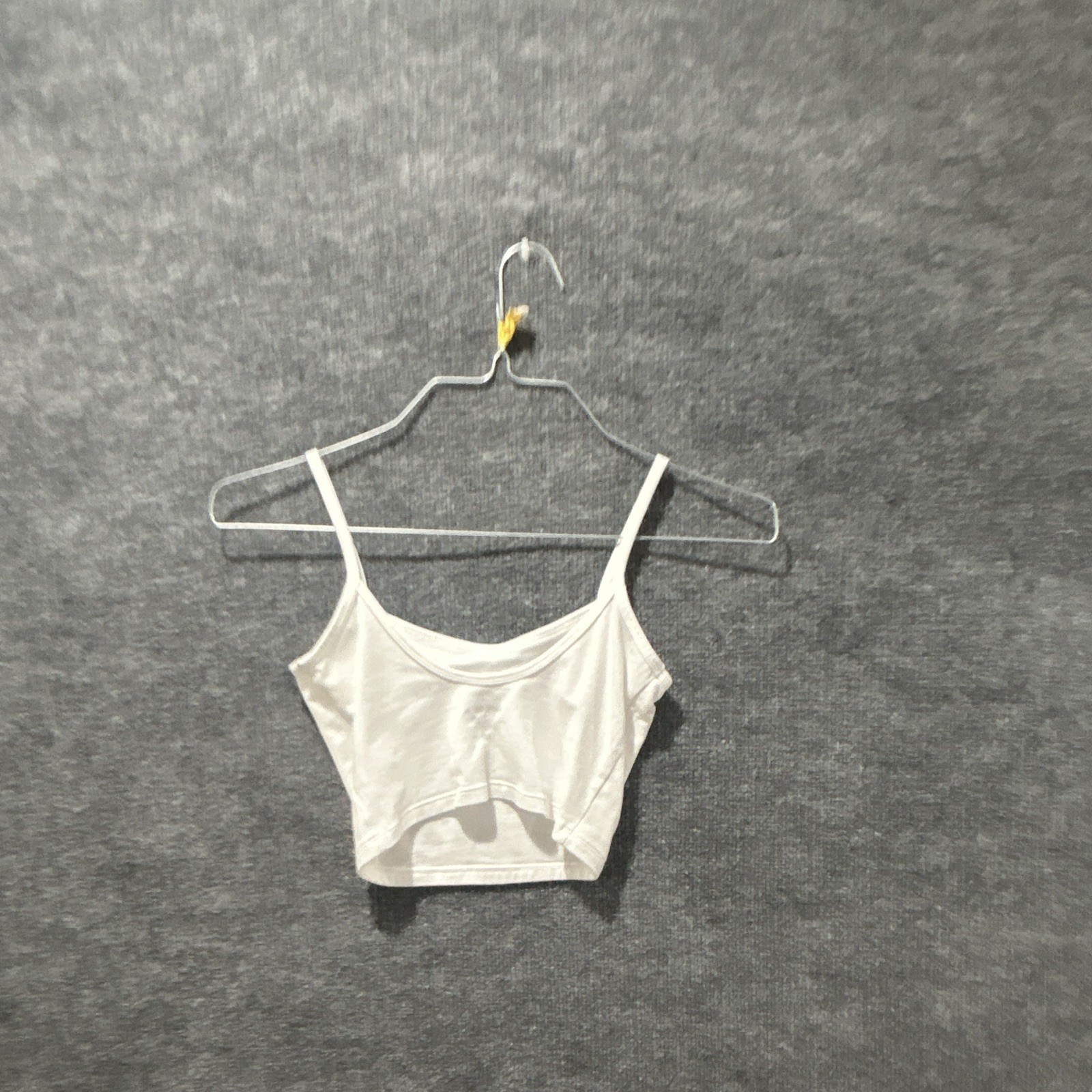 Wild Fable White Satin Cowl Neck Spaghetti Strap Cropped Cami Top XXS