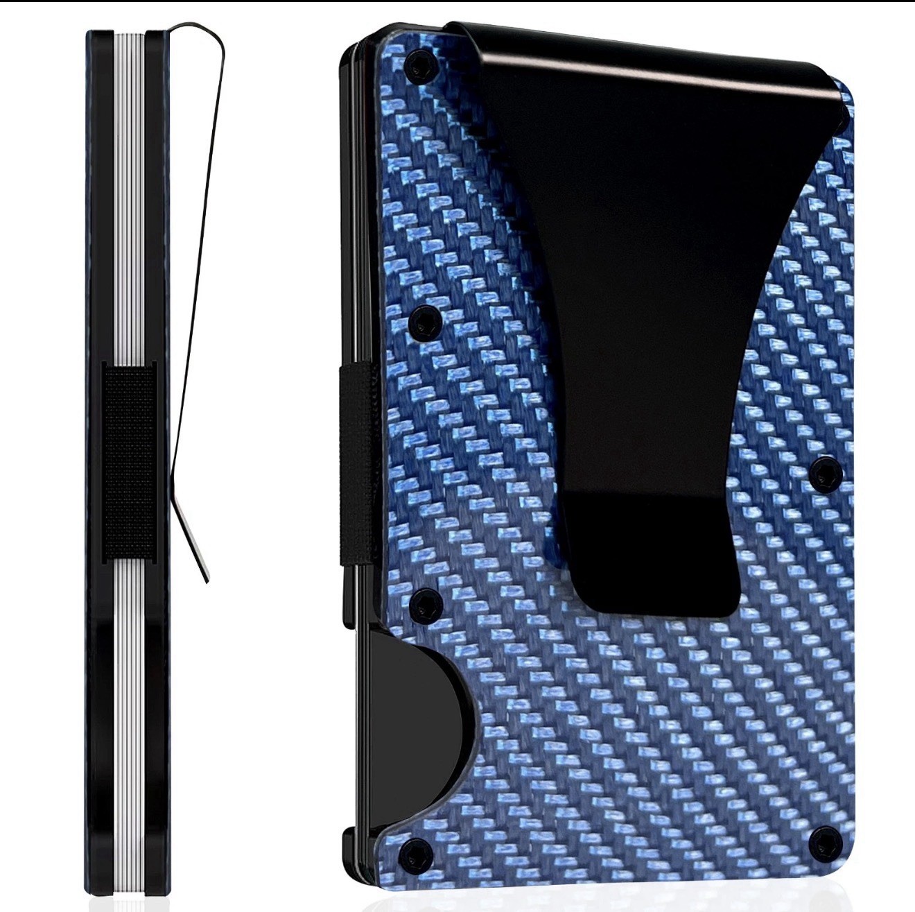 Mens RFID Blocking Slim Money Clip Wallet Credit Card ID Holder Thin Minimalist